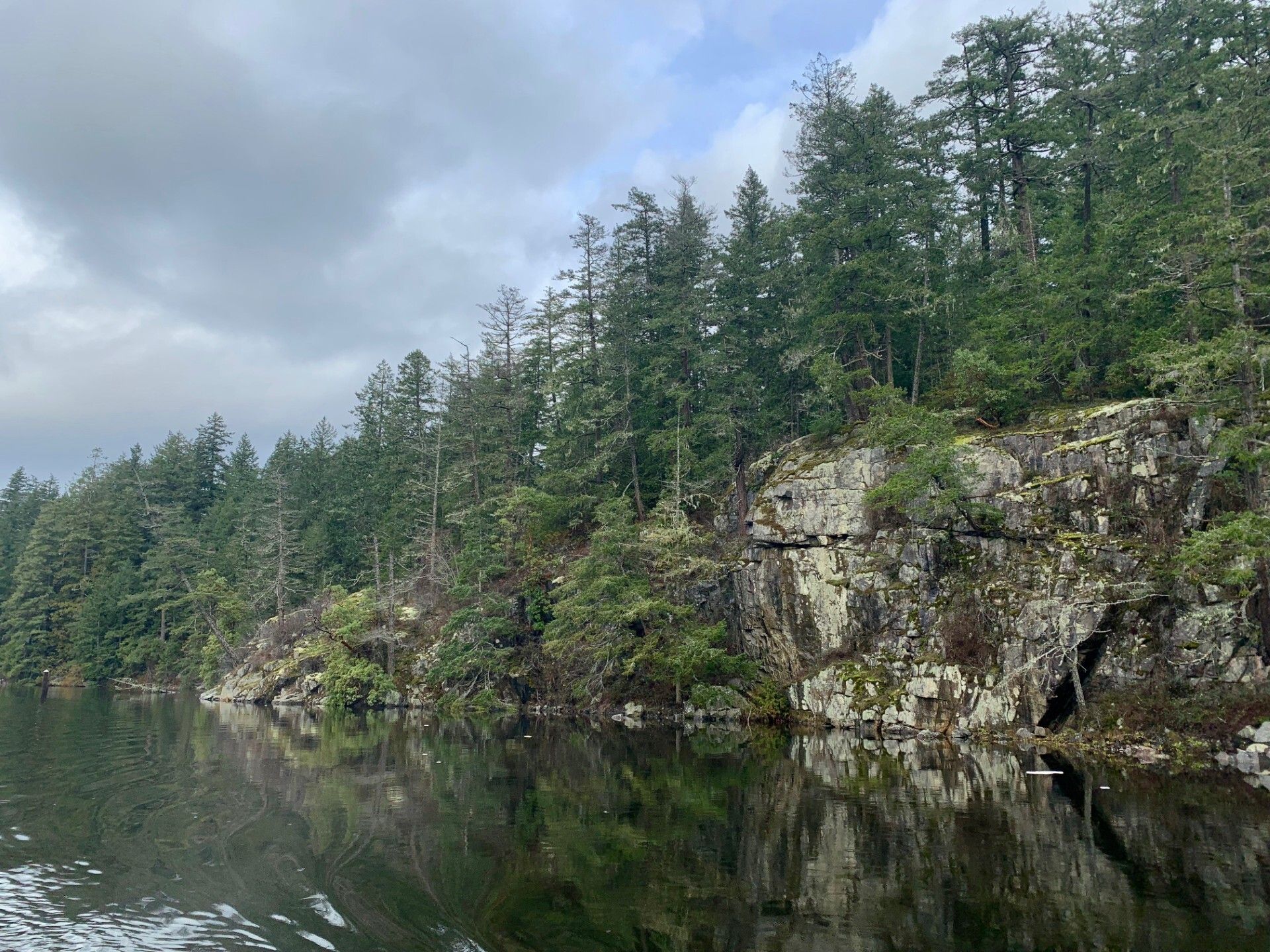 Secret Cove: 32 acres of waterfront including undeveloped northern shoreline with magnificent mature and old-growth forest.