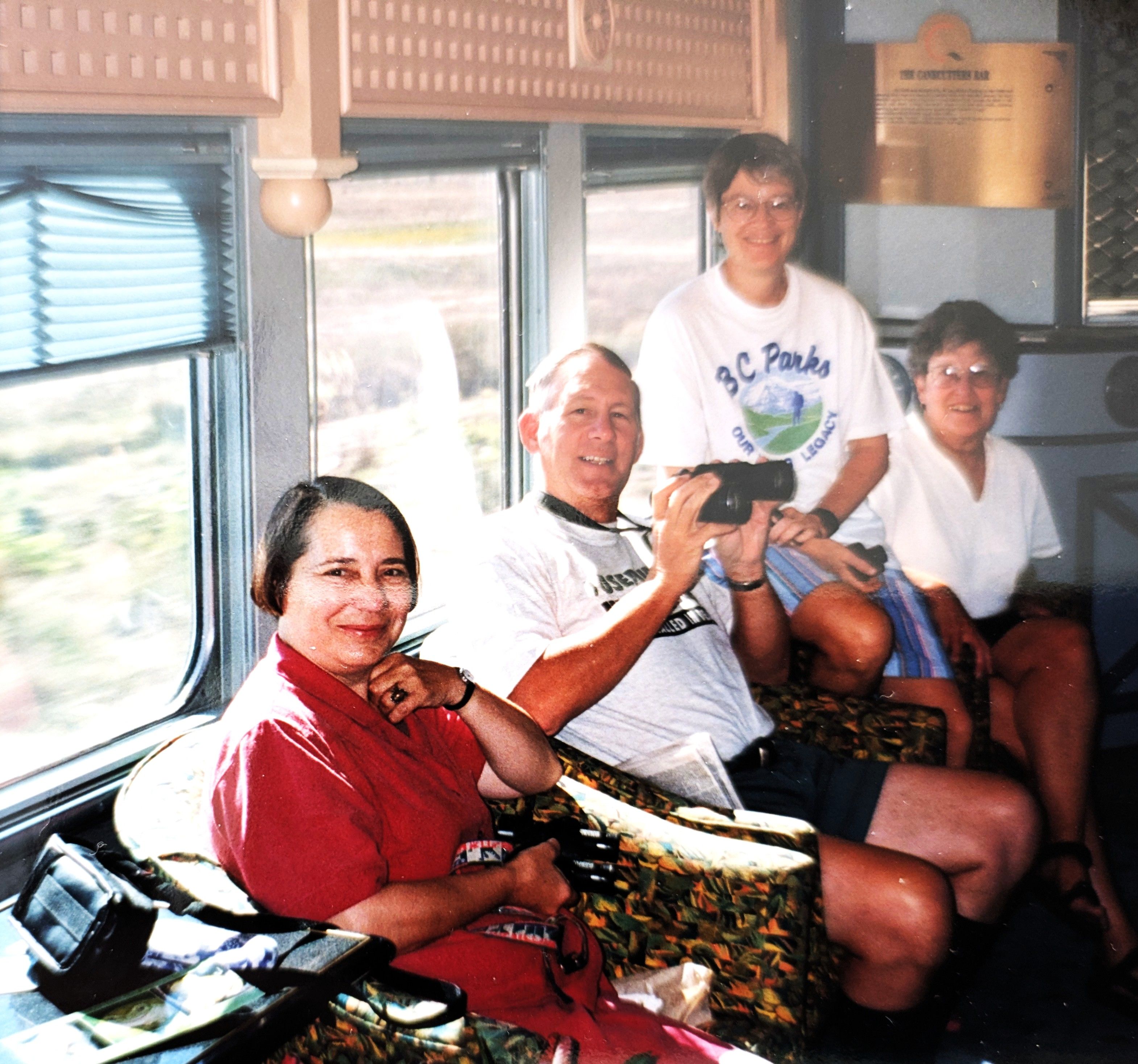 Left to right: Audrey Viken, Bill Merilees, Gail Ross, and Marj Niehaus on their nature tour in Australia, October 1995