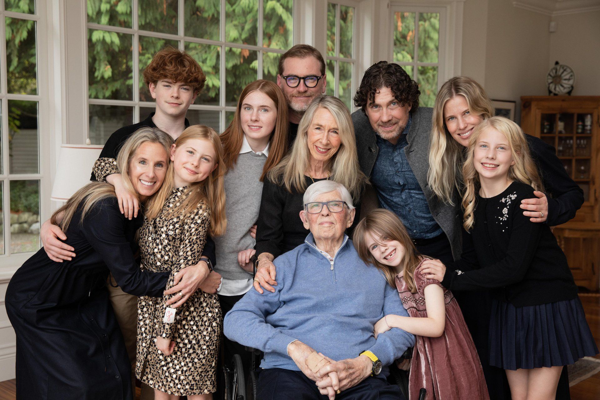 The McLean family gathered together for a group photo