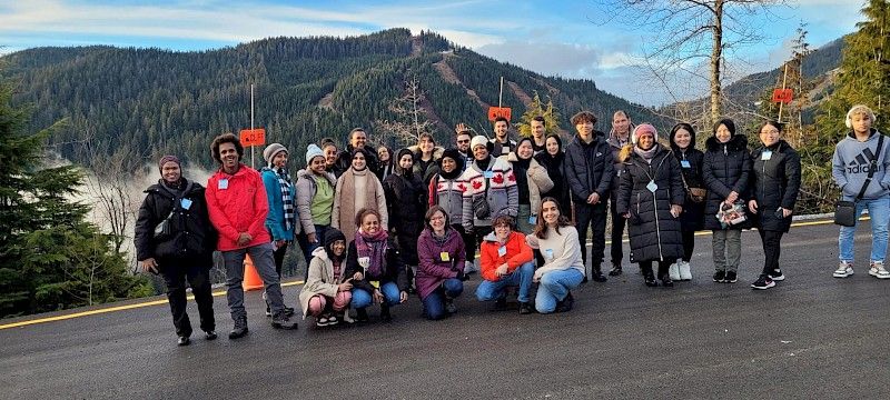 Members of MOSAIC just before snowtubing on Cypress Mountain