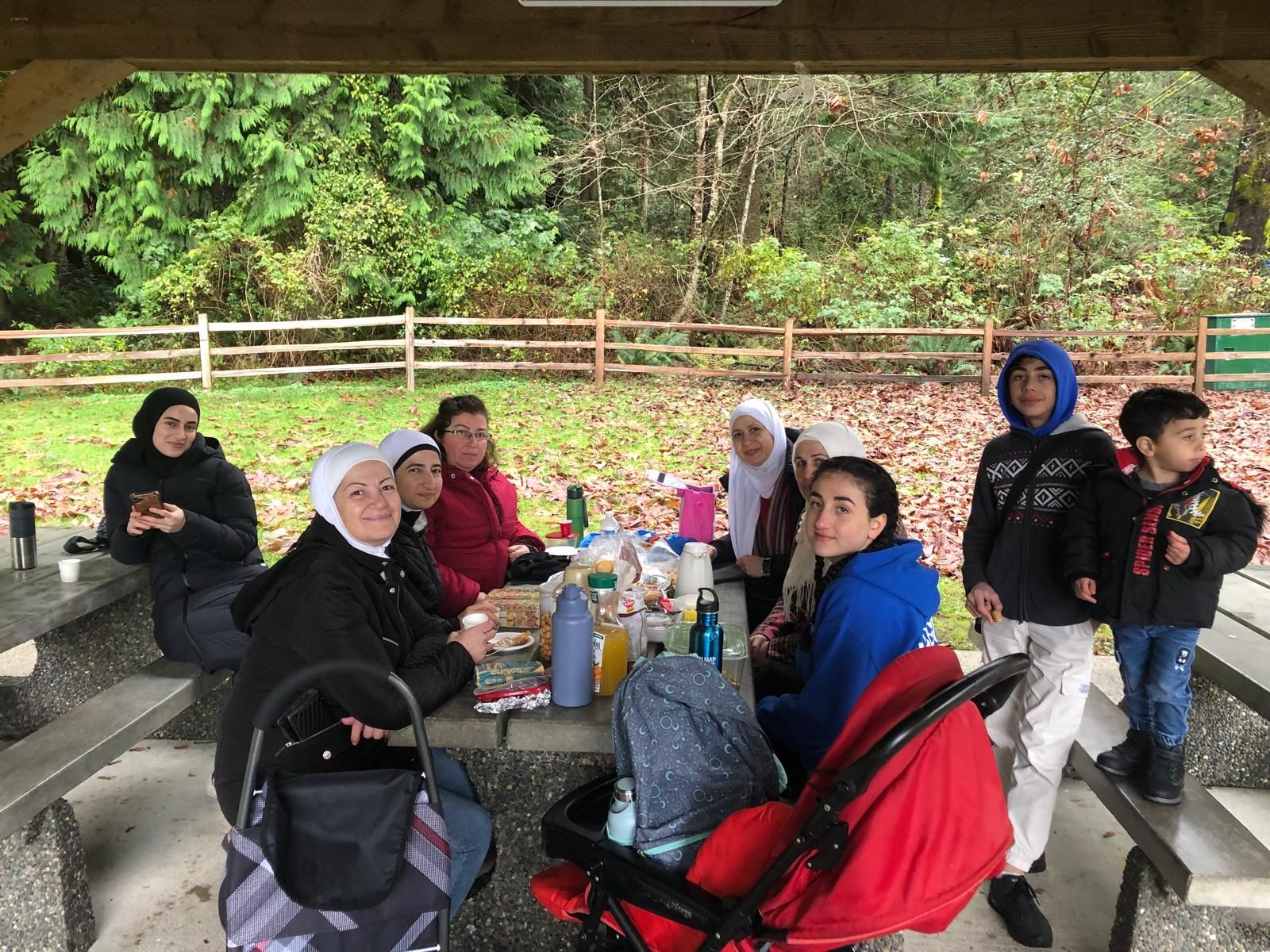 Participants from REACH Community Health Centre in nature