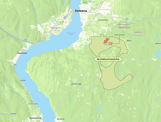 Map of protected property within Myra-Bellevue Park