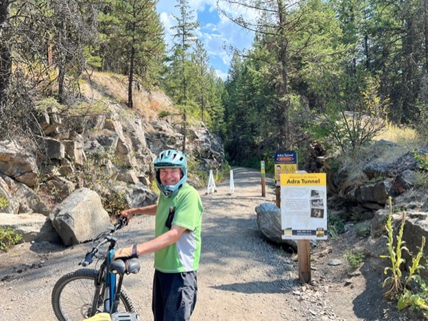 John Shaske on his bike