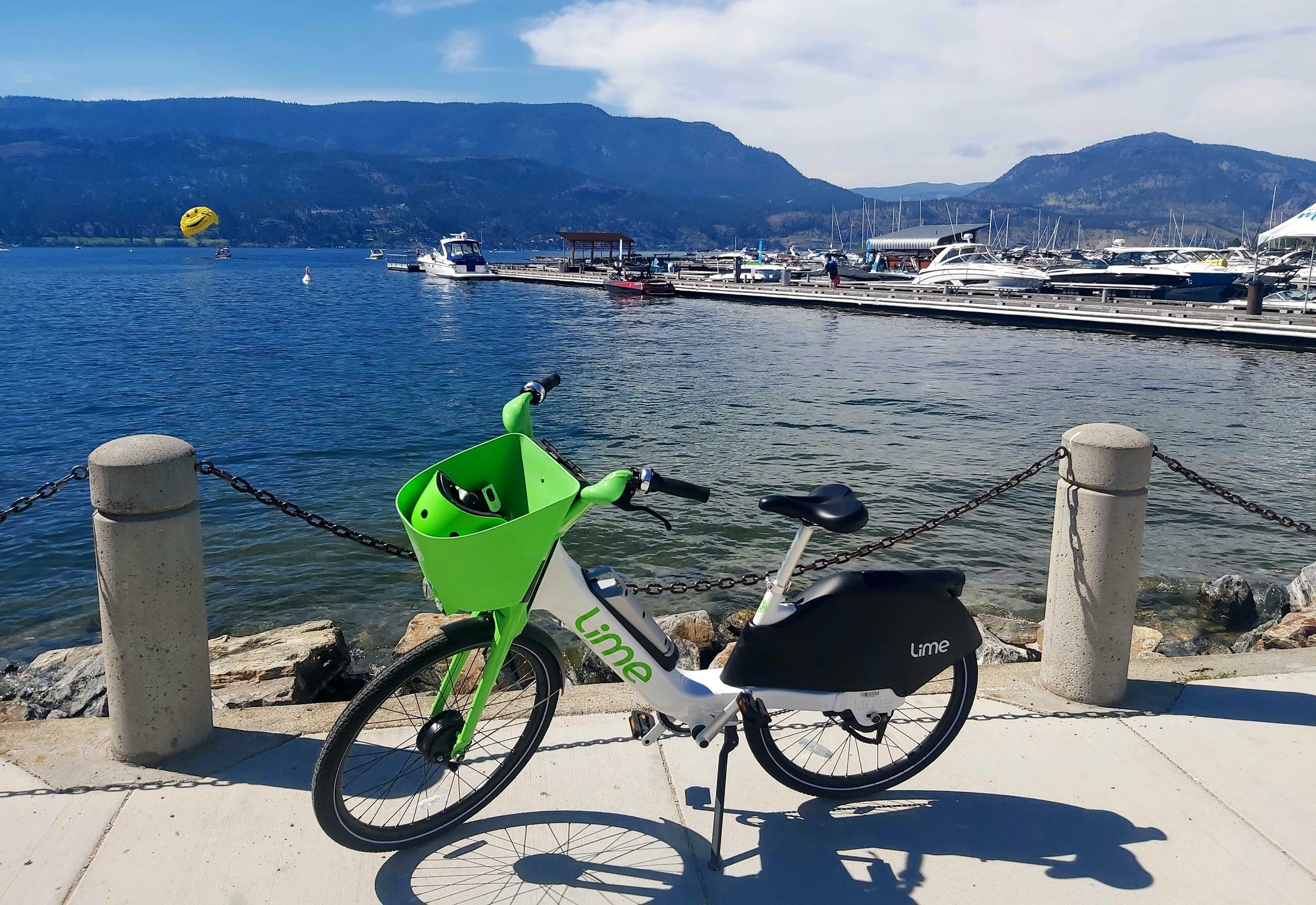 Lime bike in Kelowna
