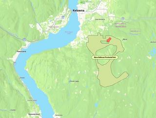 Map of protected property within Myra-Bellevue Park