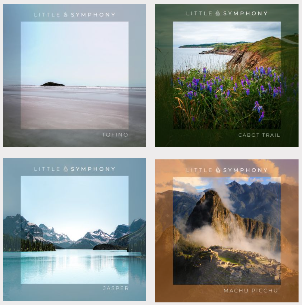 Four album covers