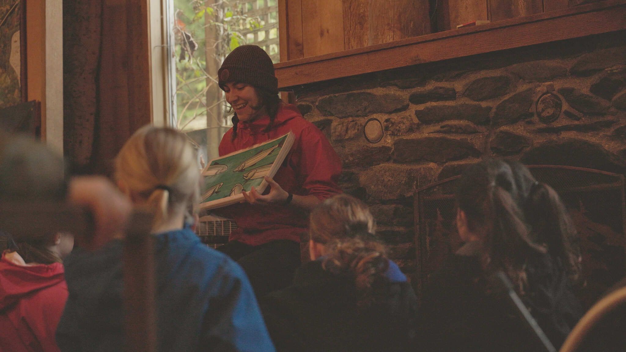 DPA shows salmon poster to children