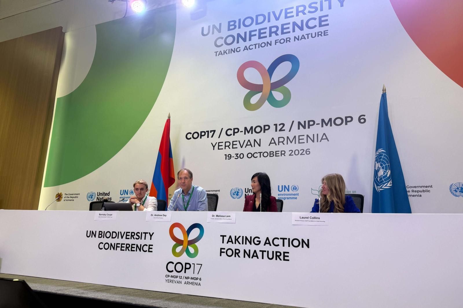 Andy at COP17, on a panel about the International Nature Prescription Alliance