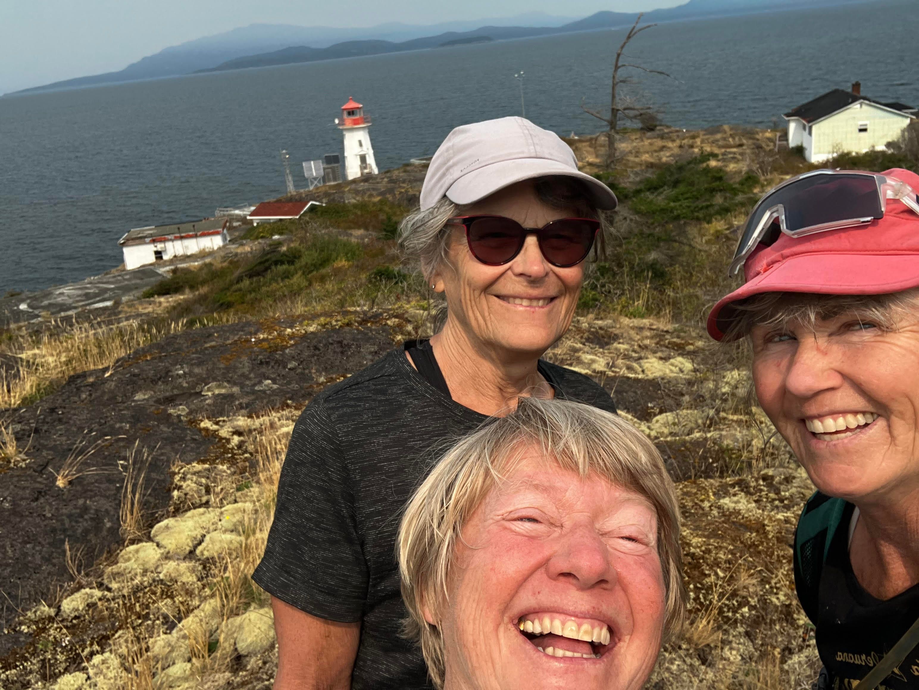 Volunteers stewarding West Ballenas Island take a selfie
