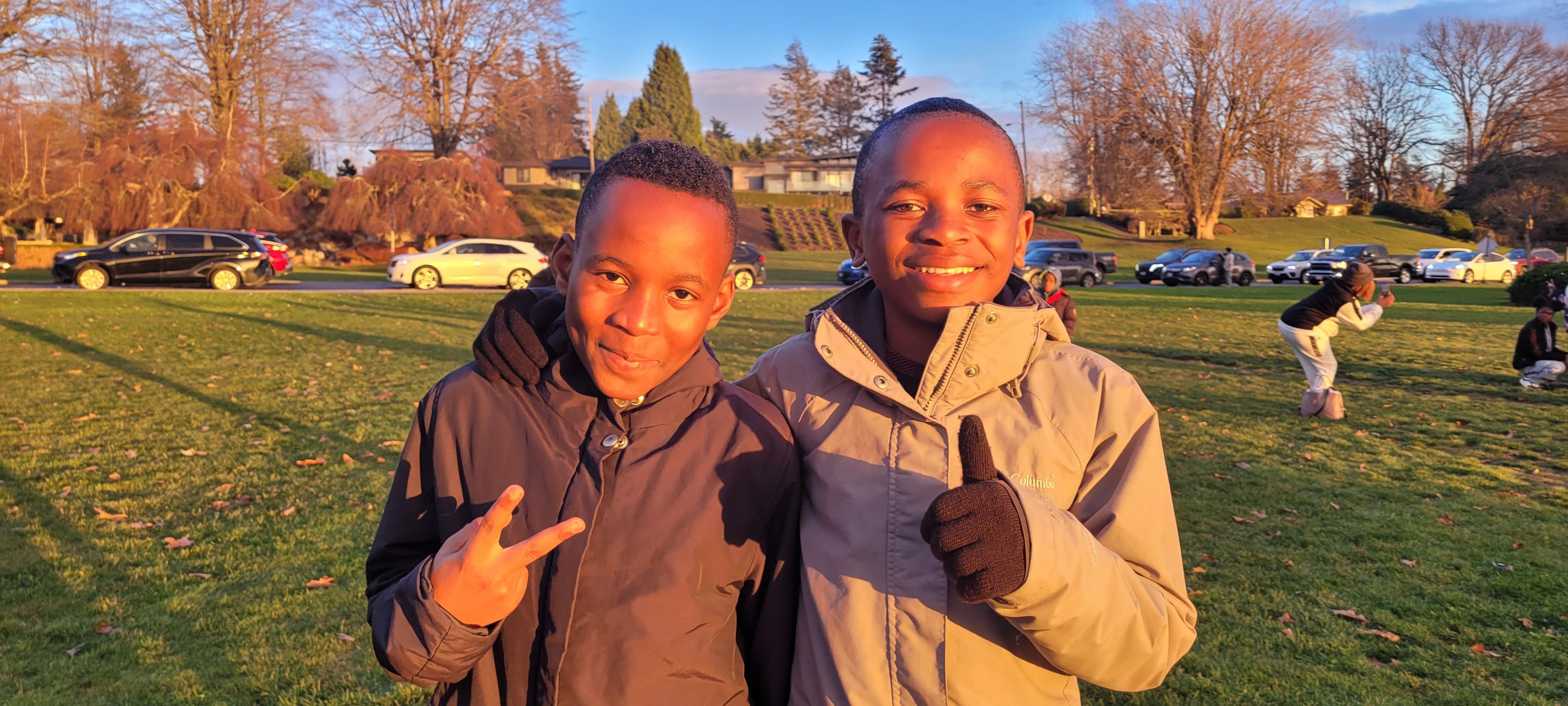 Children playing at Peace Arch Park