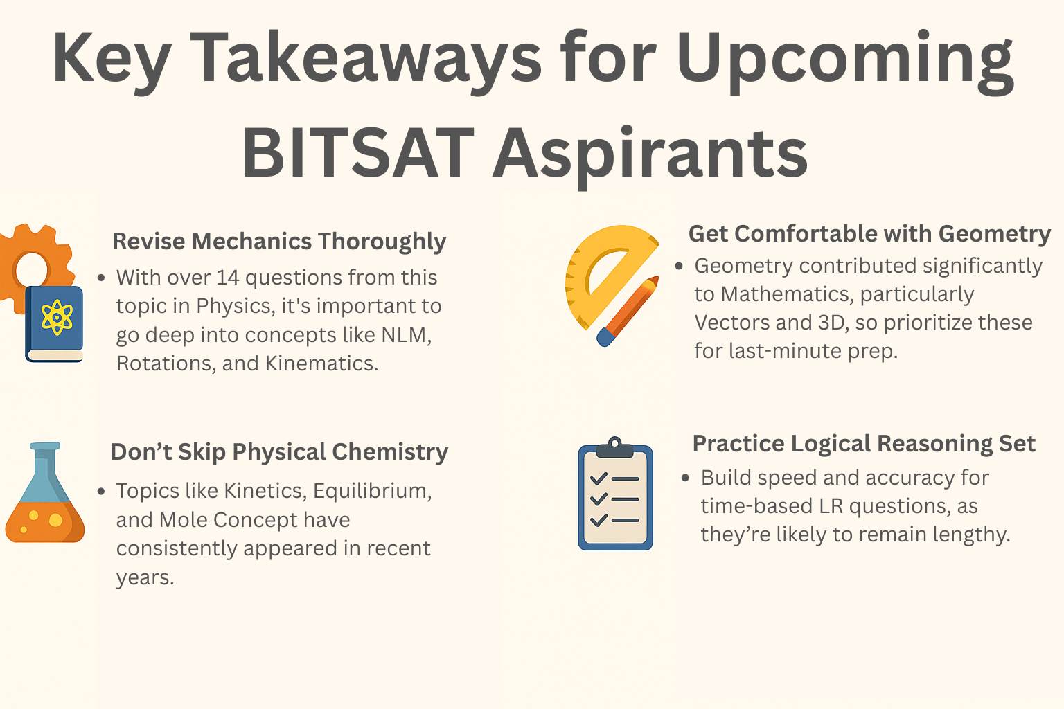 Key Takeaways for Upcoming BITSAT Aspirants