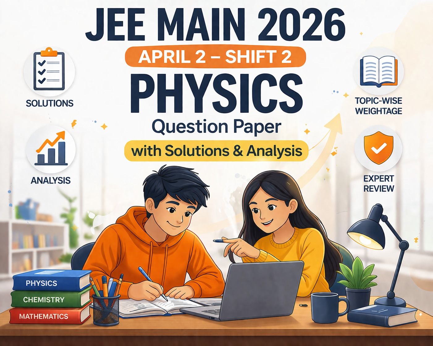 JEE Main 2026 April 2 Shift 2 Physics Question Paper with Solutions ...