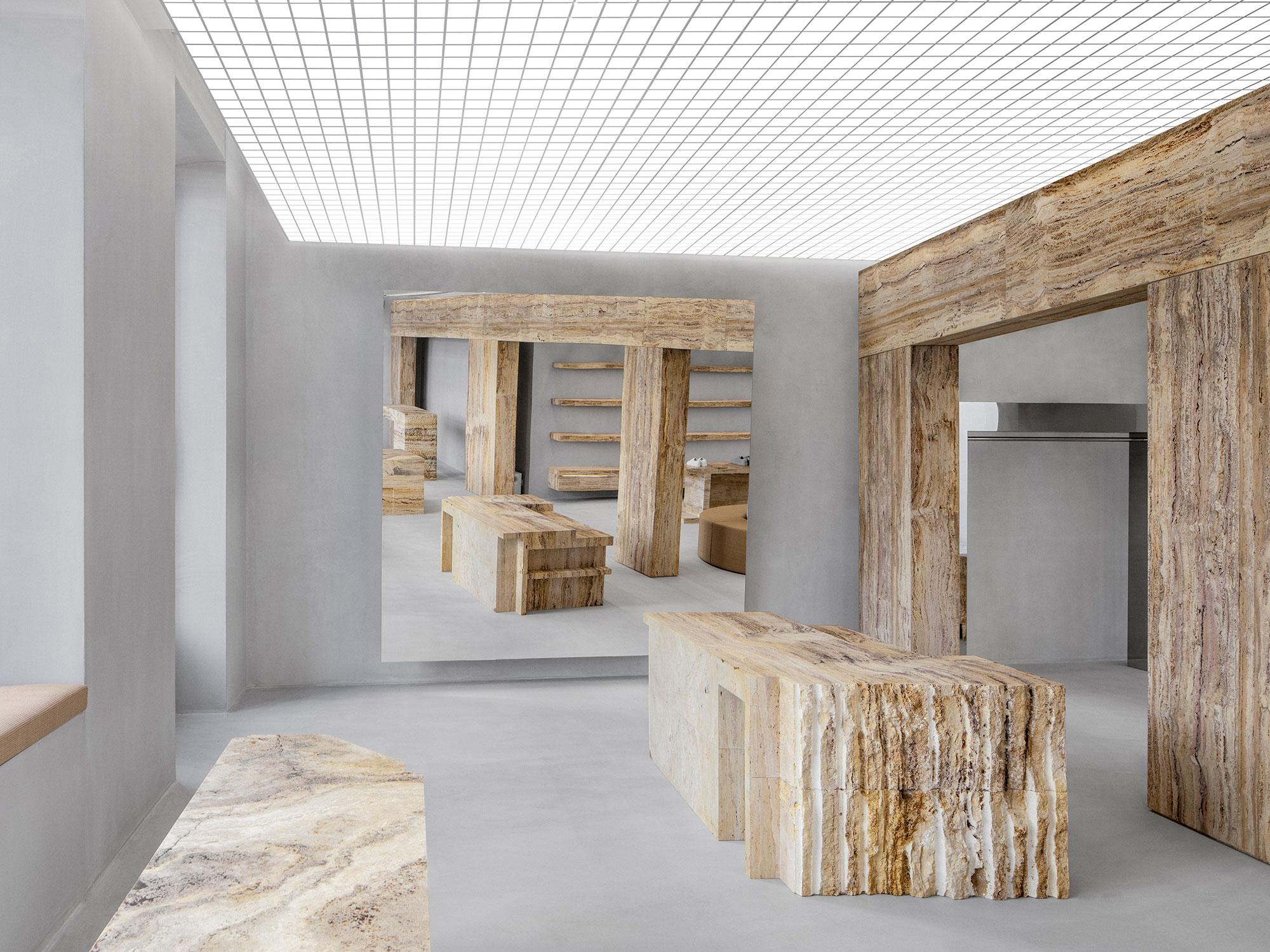 Interior design by Halleroed for Axel Arigato in 86 Rue Vieille du Temple, Paris — image 6 of 9