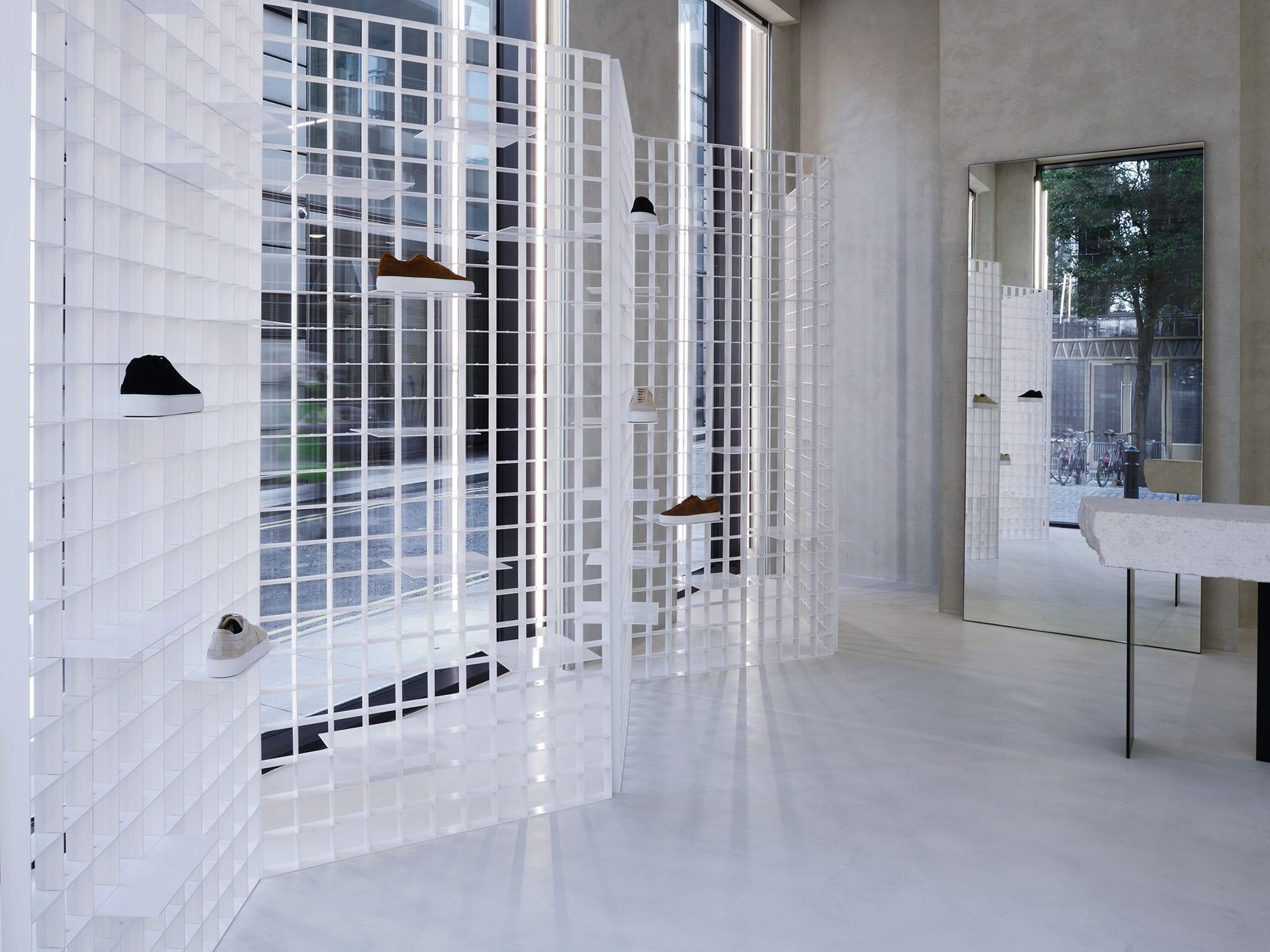 Interior design by Halleroed for Axel Arigato in 19-23 Broadwick Street, London — image 7 of 8