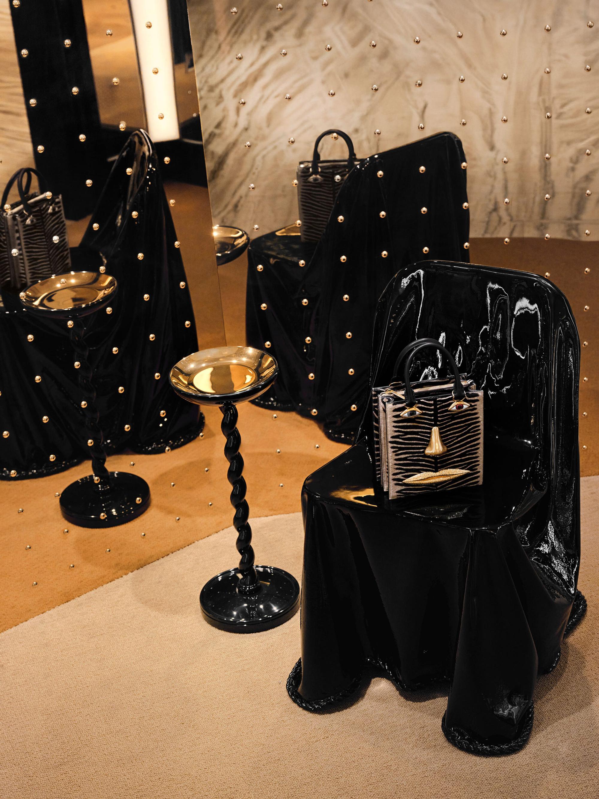 Interior design by Halleroed for Schiaparelli in Harrods , London — image 8 of 10