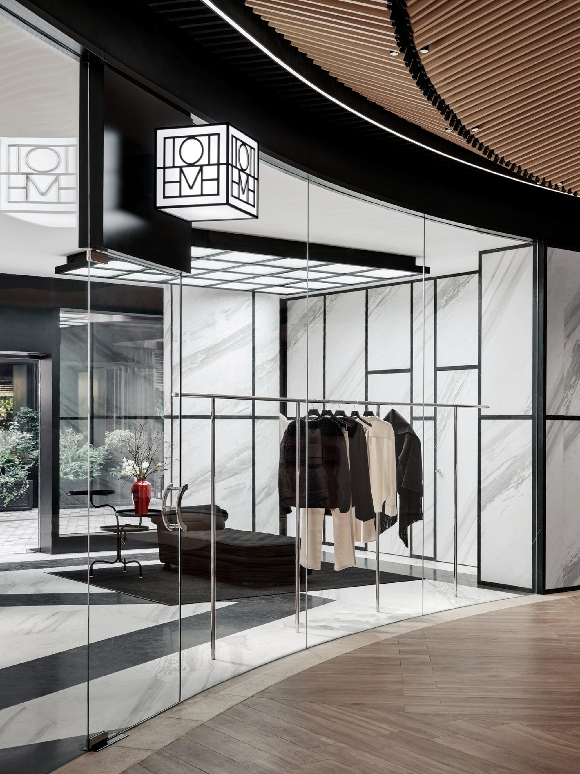 Interior design by Halleroed for Toteme in Qintan Taikoo Li, Shanghai — image 9 of 9