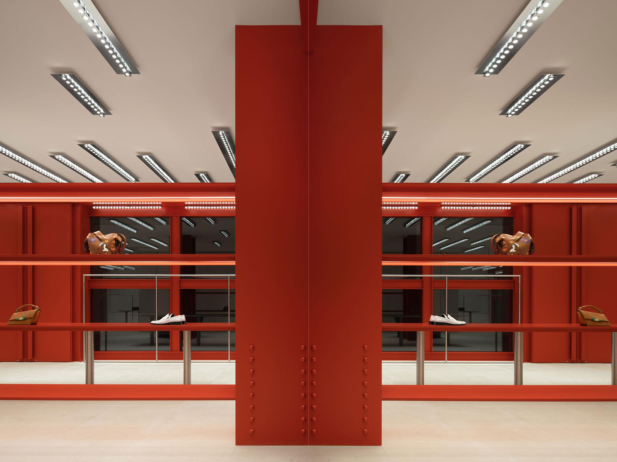 Interior design by Halleroed for Acne Studios in Taikoo Li, Chengdu — image 3 of 6