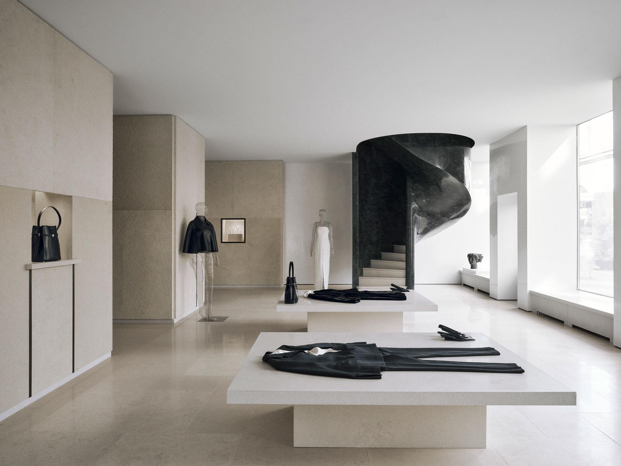 Interior design by Halleroed for Toteme in Biblioteksgatan 5, Stockholm — image 2 of 16