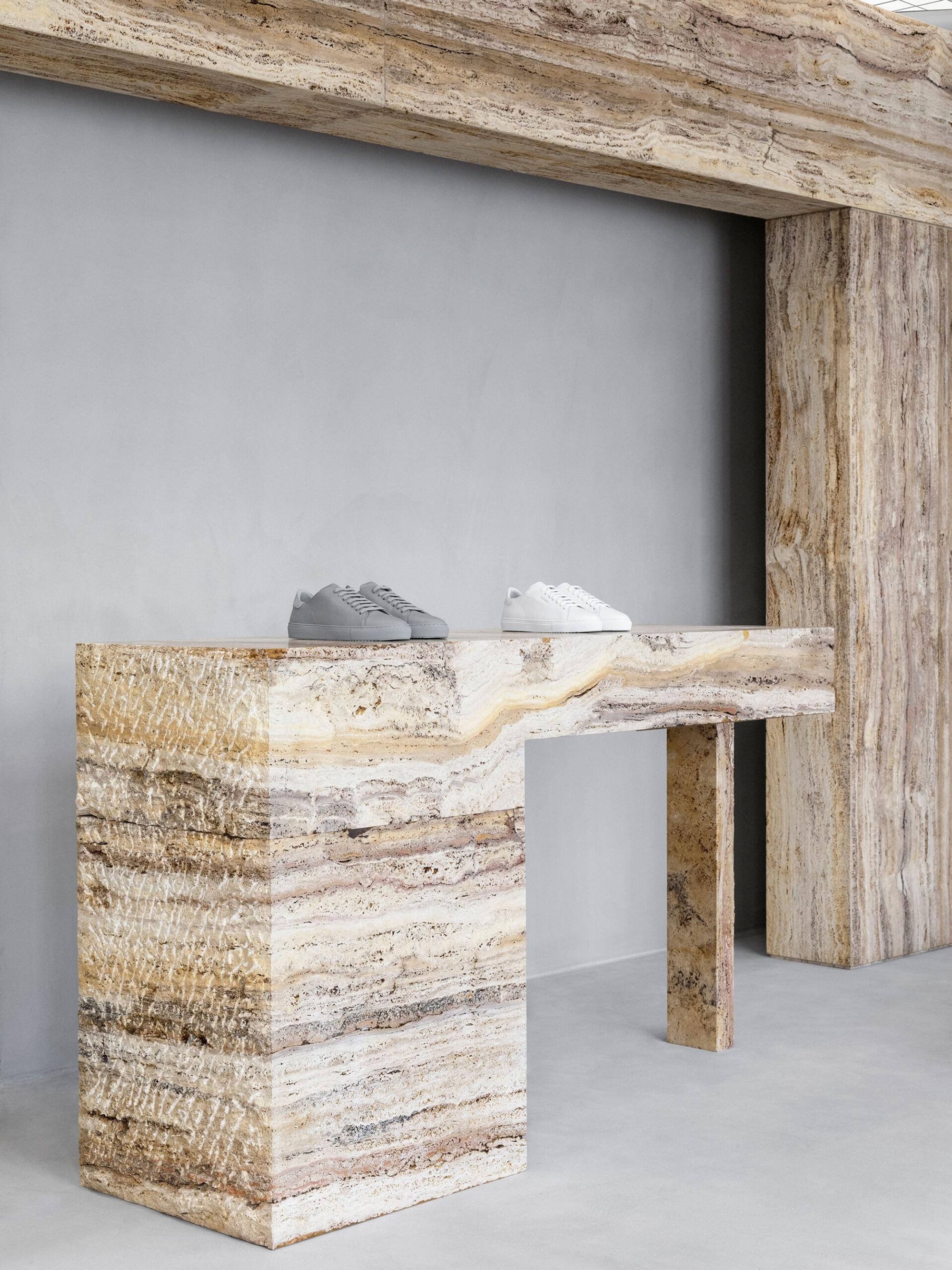 Interior design by Halleroed for Axel Arigato in 86 Rue Vieille du Temple, Paris — image 5 of 9