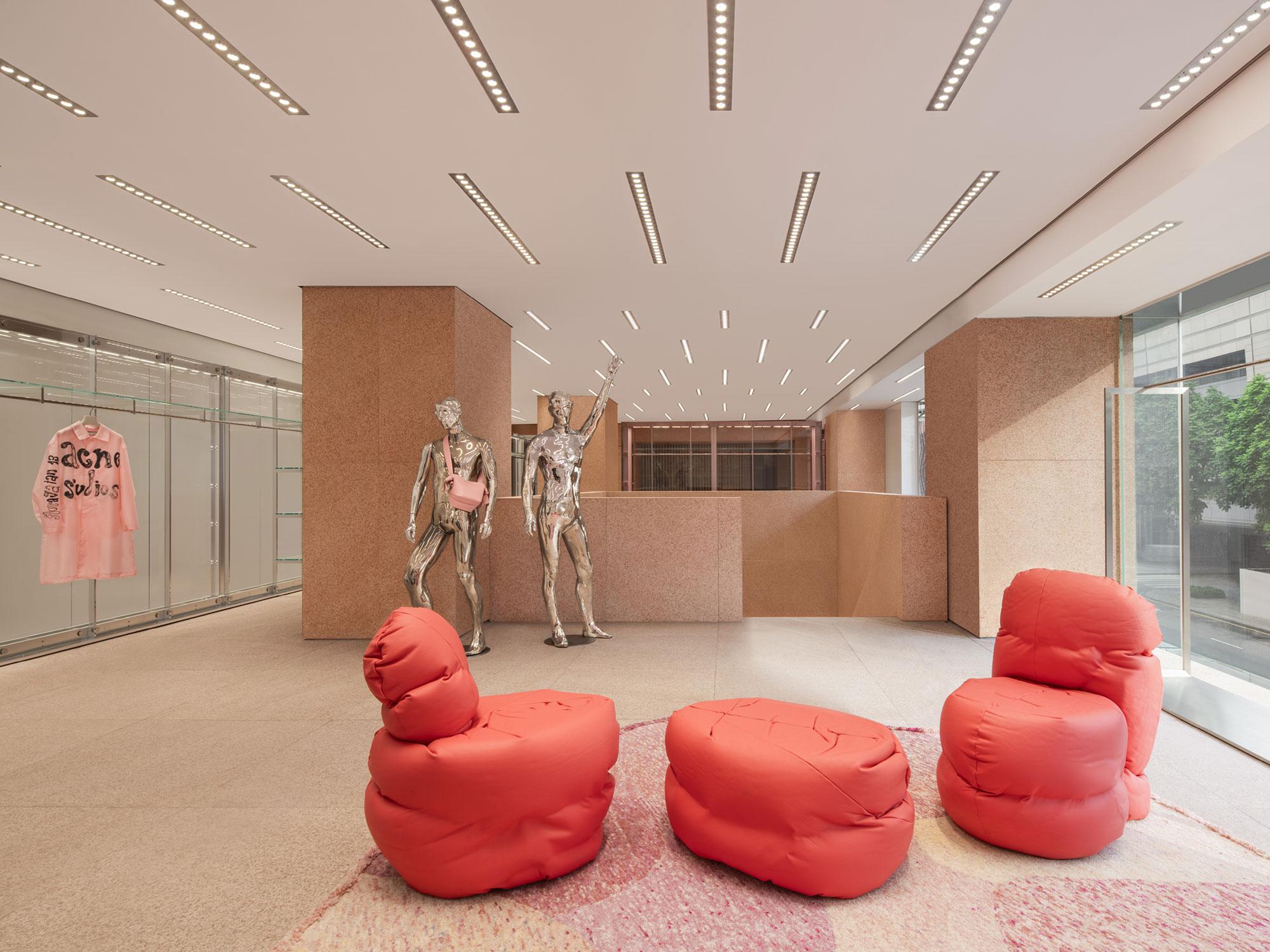 Interior design by Halleroed for Acne Studios in MIXC, Shenzhen — image 3 of 9