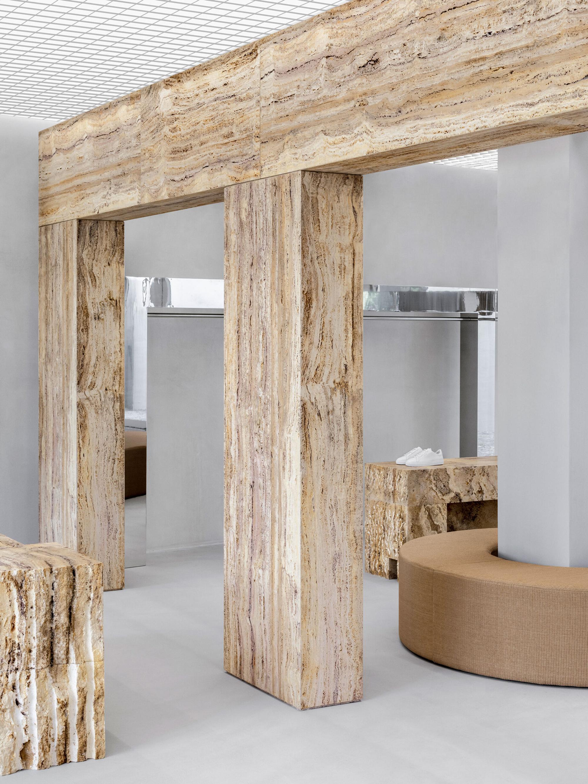 Interior design by Halleroed for Axel Arigato in 86 Rue Vieille du Temple, Paris — image 3 of 9