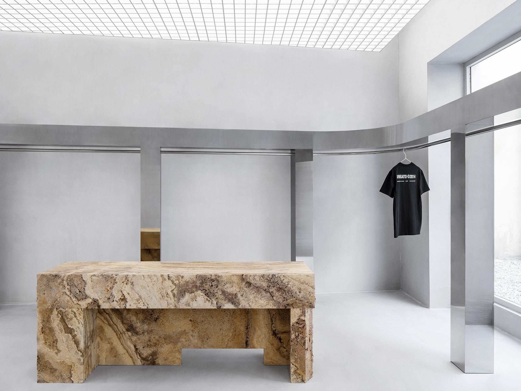 Interior design by Halleroed for Axel Arigato in 86 Rue Vieille du Temple, Paris — image 4 of 9