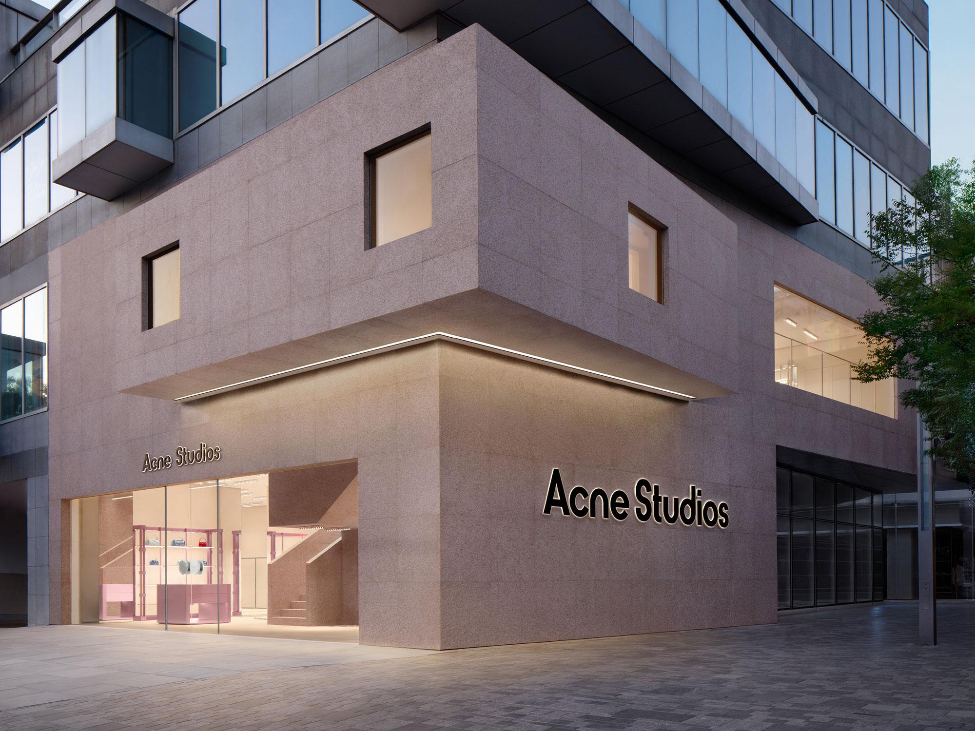 Interior design by Halleroed for Acne Studios in Sanlitun, Beijing — image 2 of 9