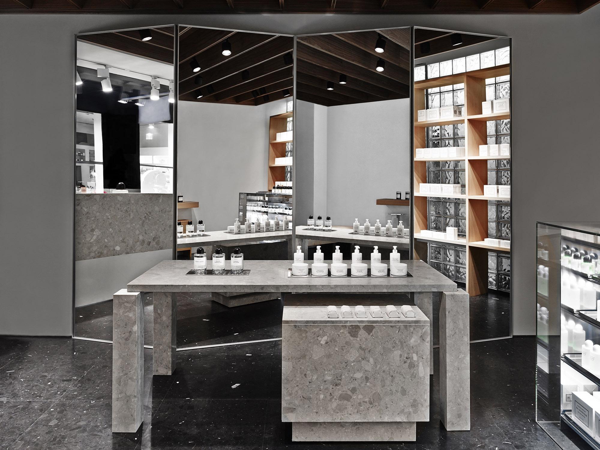 Interior design by Halleroed for Byredo in Mäster Samuelsgatan, Stockholm — image 3 of 3