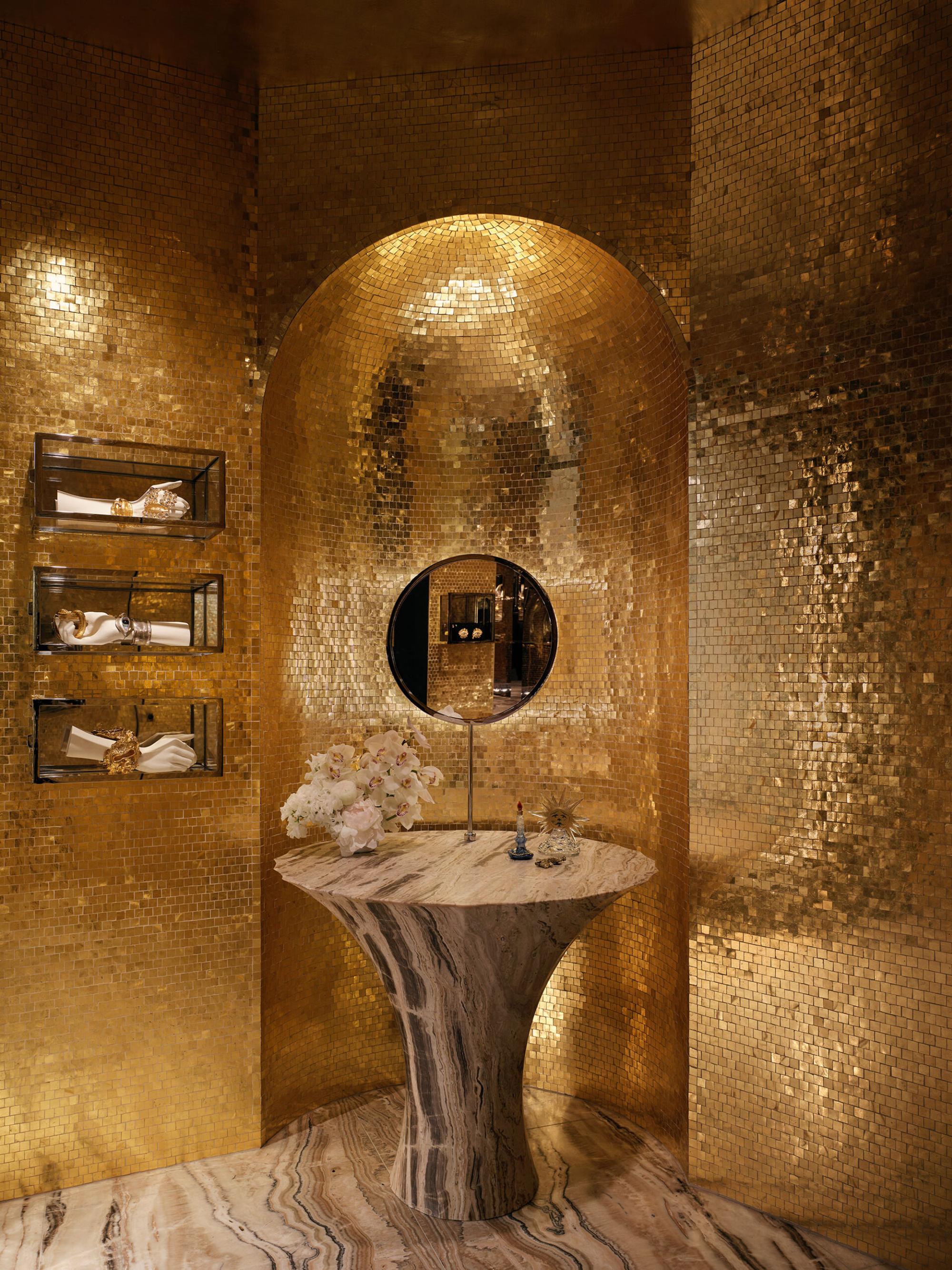 Interior design by Halleroed for Schiaparelli in Harrods , London — image 3 of 10