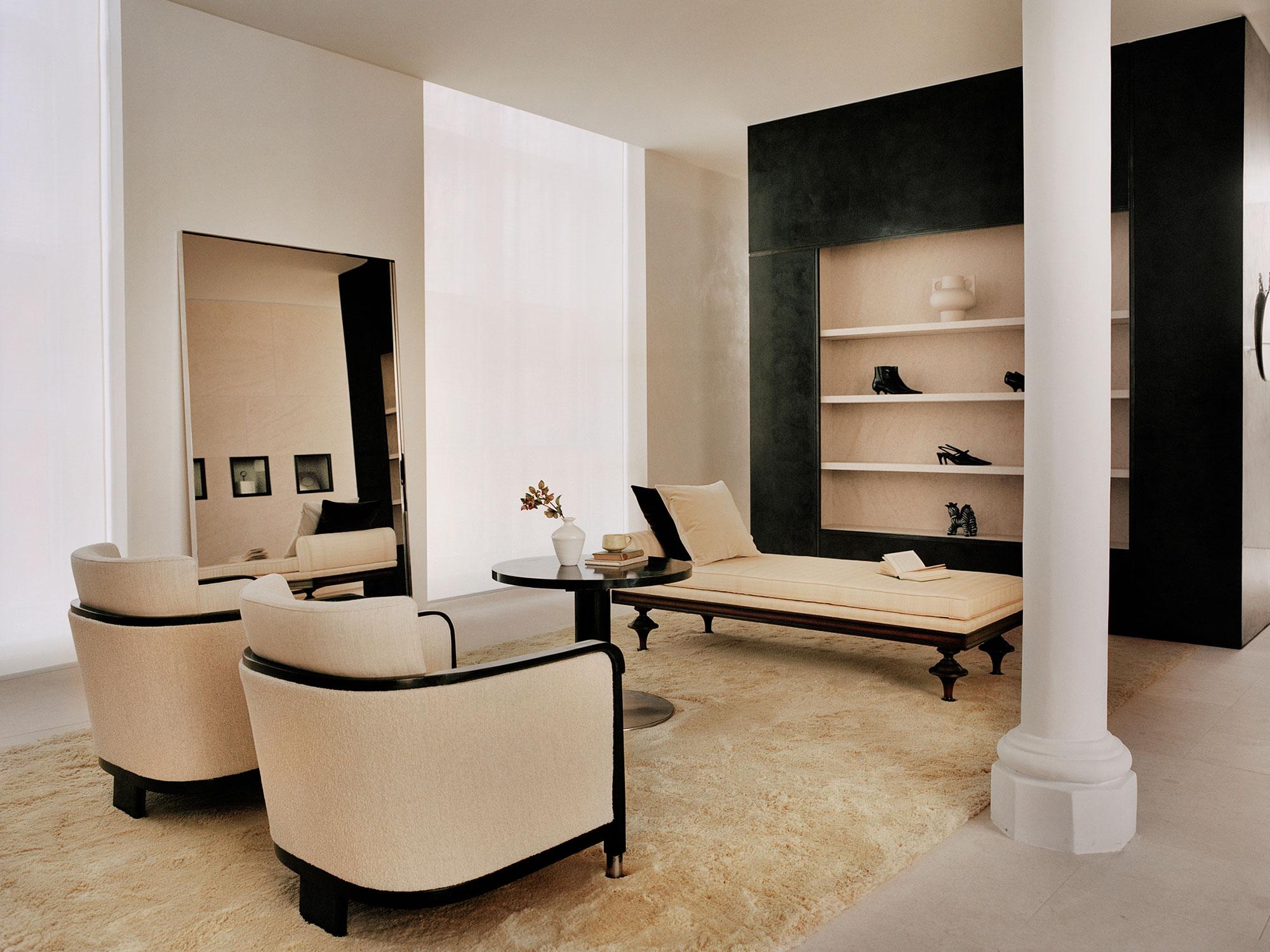 Interior design by Halleroed for Toteme in Mount Street, London — image 6 of 9