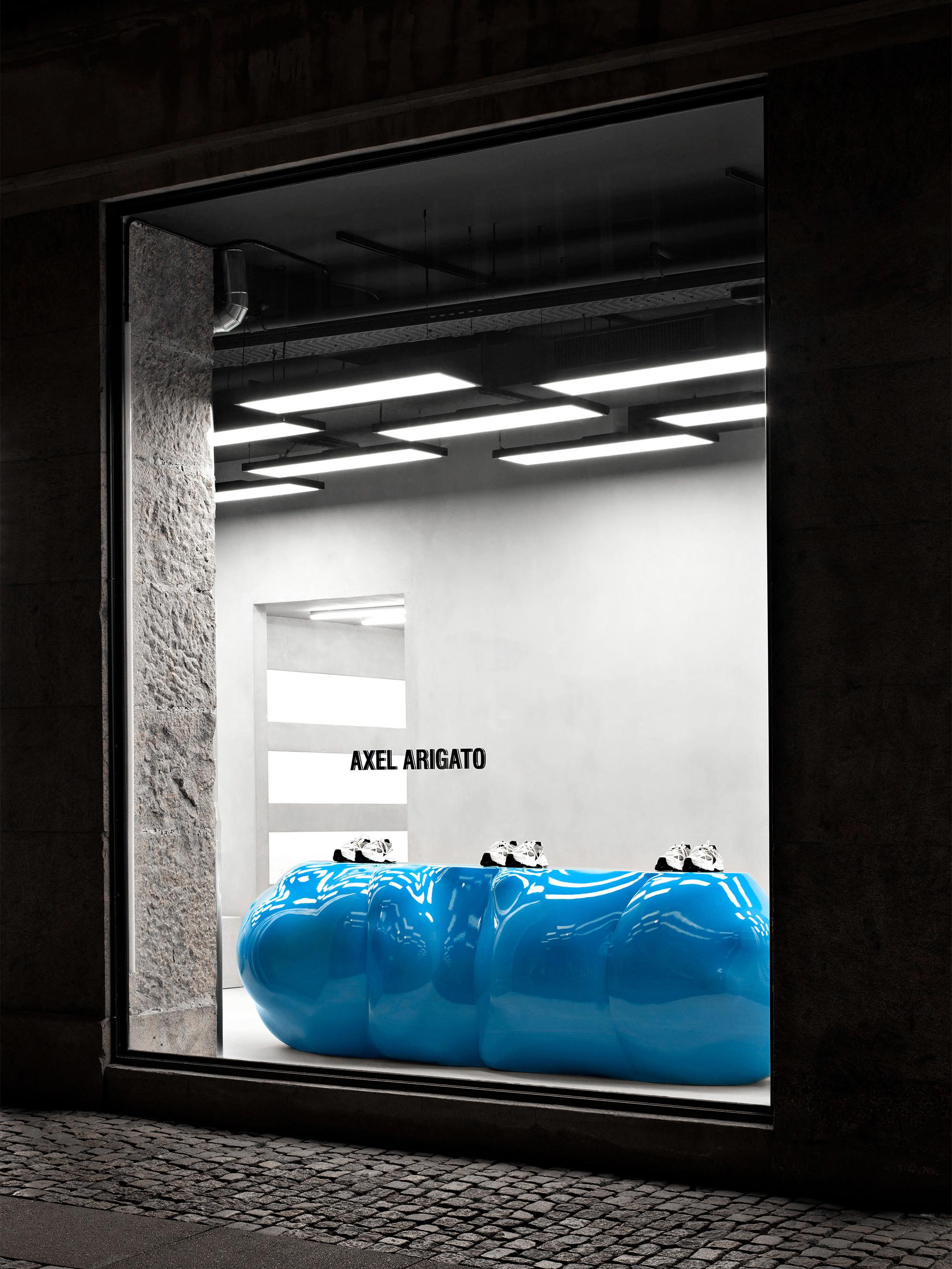 Interior design by Halleroed for Axel Arigato in Pilestræde 16, Copenhagen — image 3 of 16