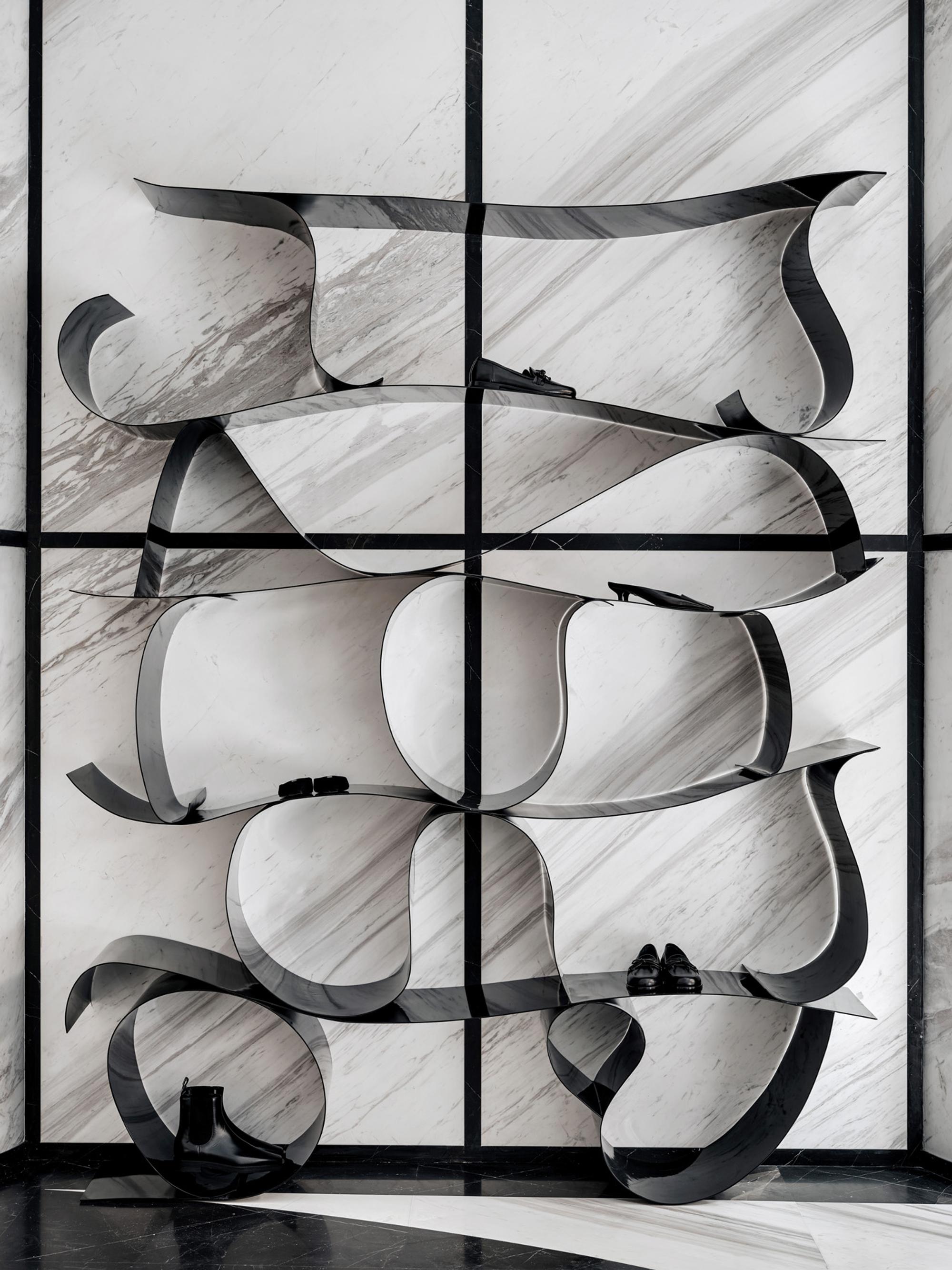 Interior design by Halleroed for Toteme in Qintan Taikoo Li, Shanghai — image 6 of 9