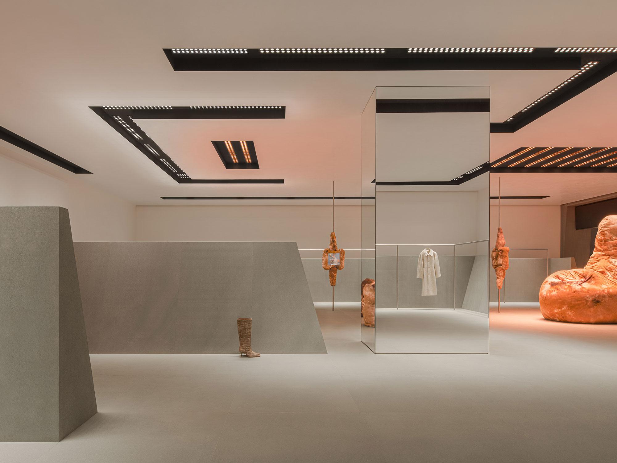 Interior design by Halleroed for Acne Studios in Gaoxin District, Chengdu — image 6 of 7