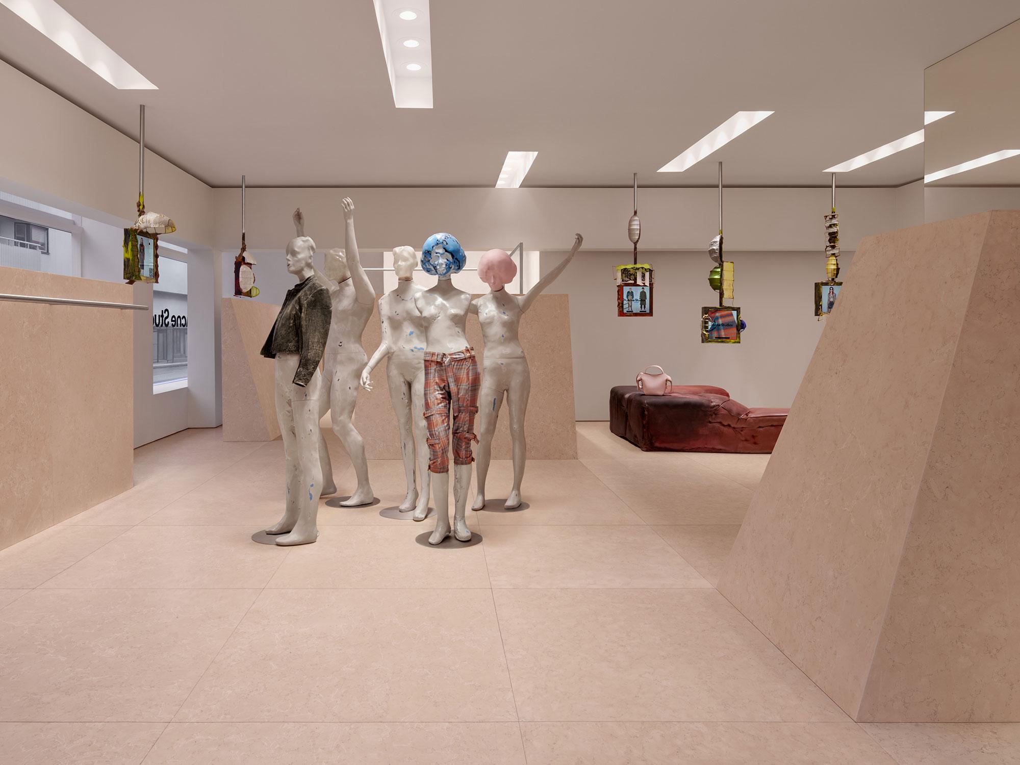 Interior design by Halleroed for Acne Studios in Nytorgsgatan 36, Stockholm — image 2 of 5