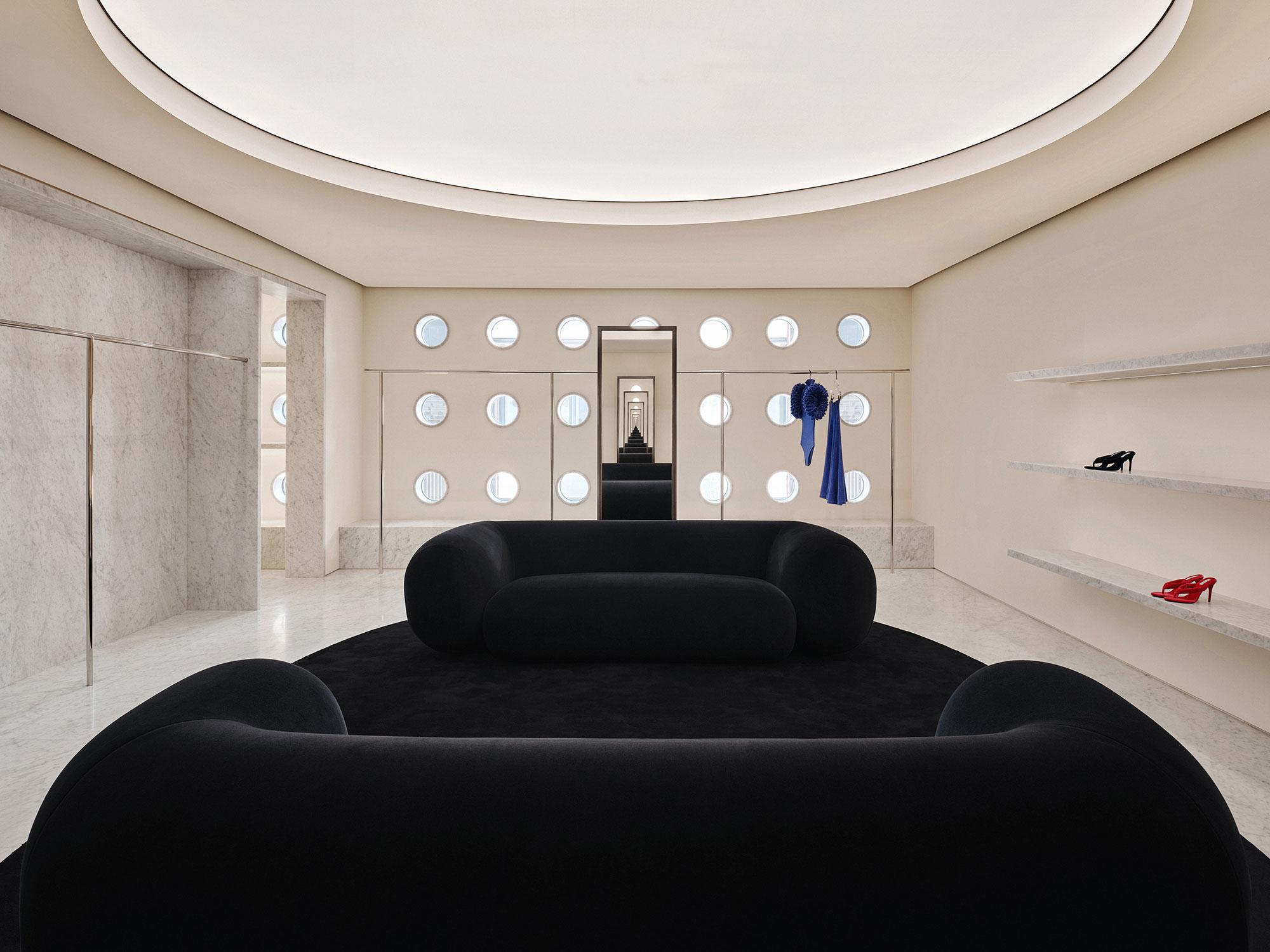 Interior design by Halleroed for Alaia in Sanlitun, Beijing — image 8 of 11