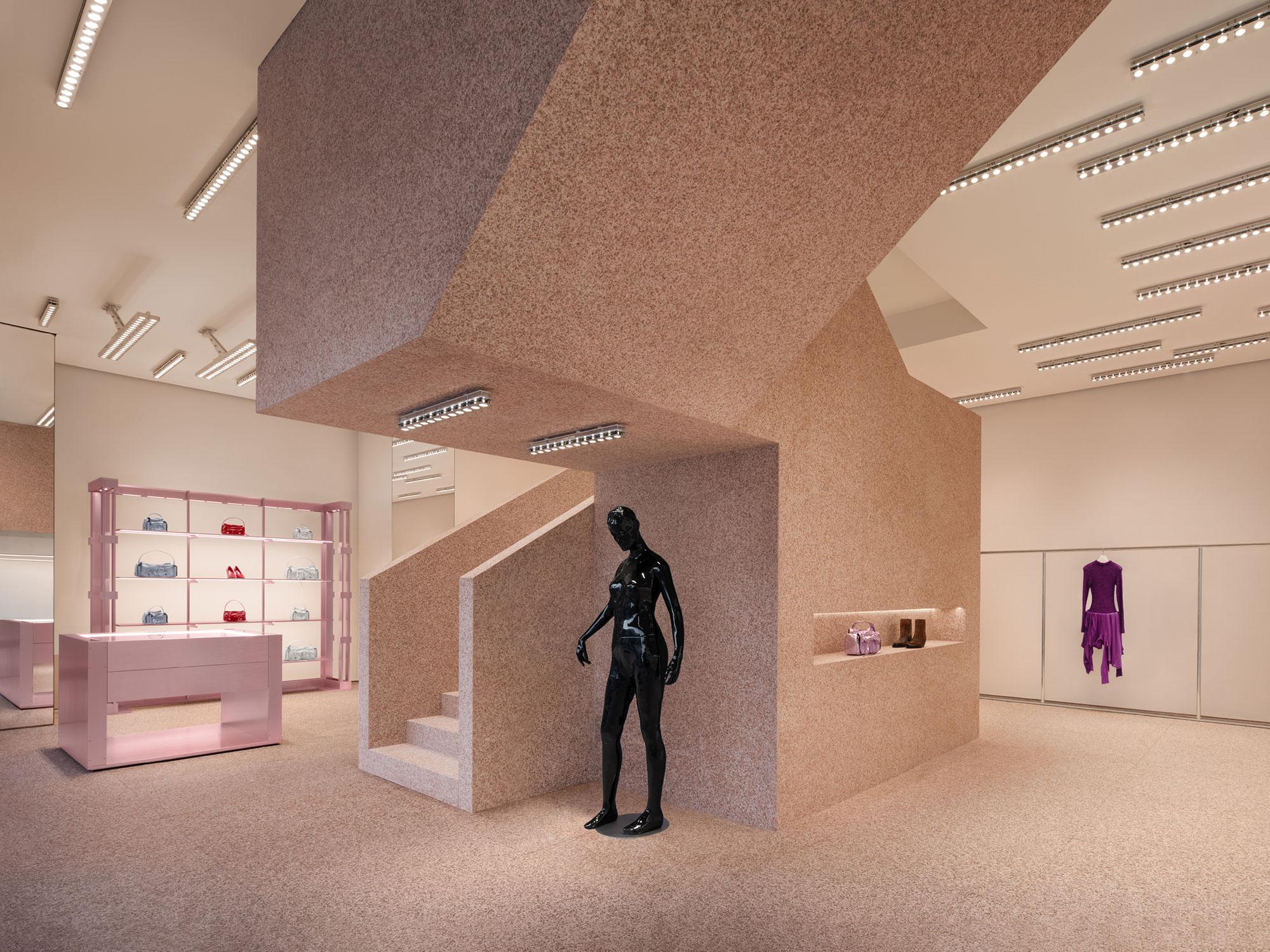 Interior design by Halleroed for Acne Studios in Sanlitun, Beijing — image 5 of 9