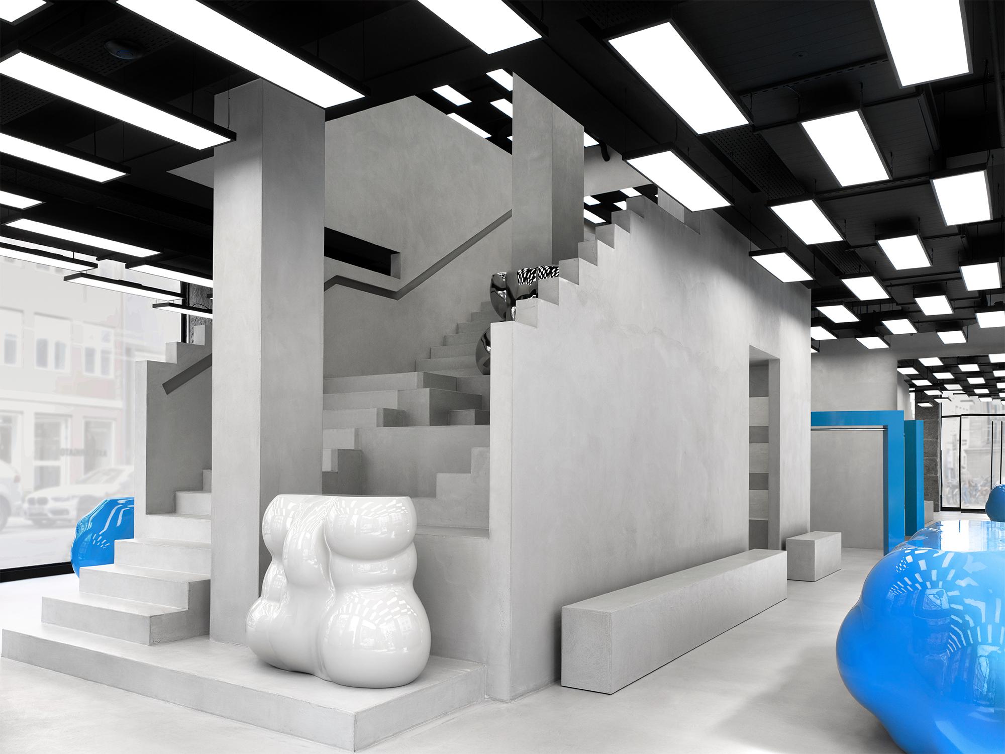 Interior design by Halleroed for Axel Arigato in Pilestræde 16, Copenhagen — image 4 of 16