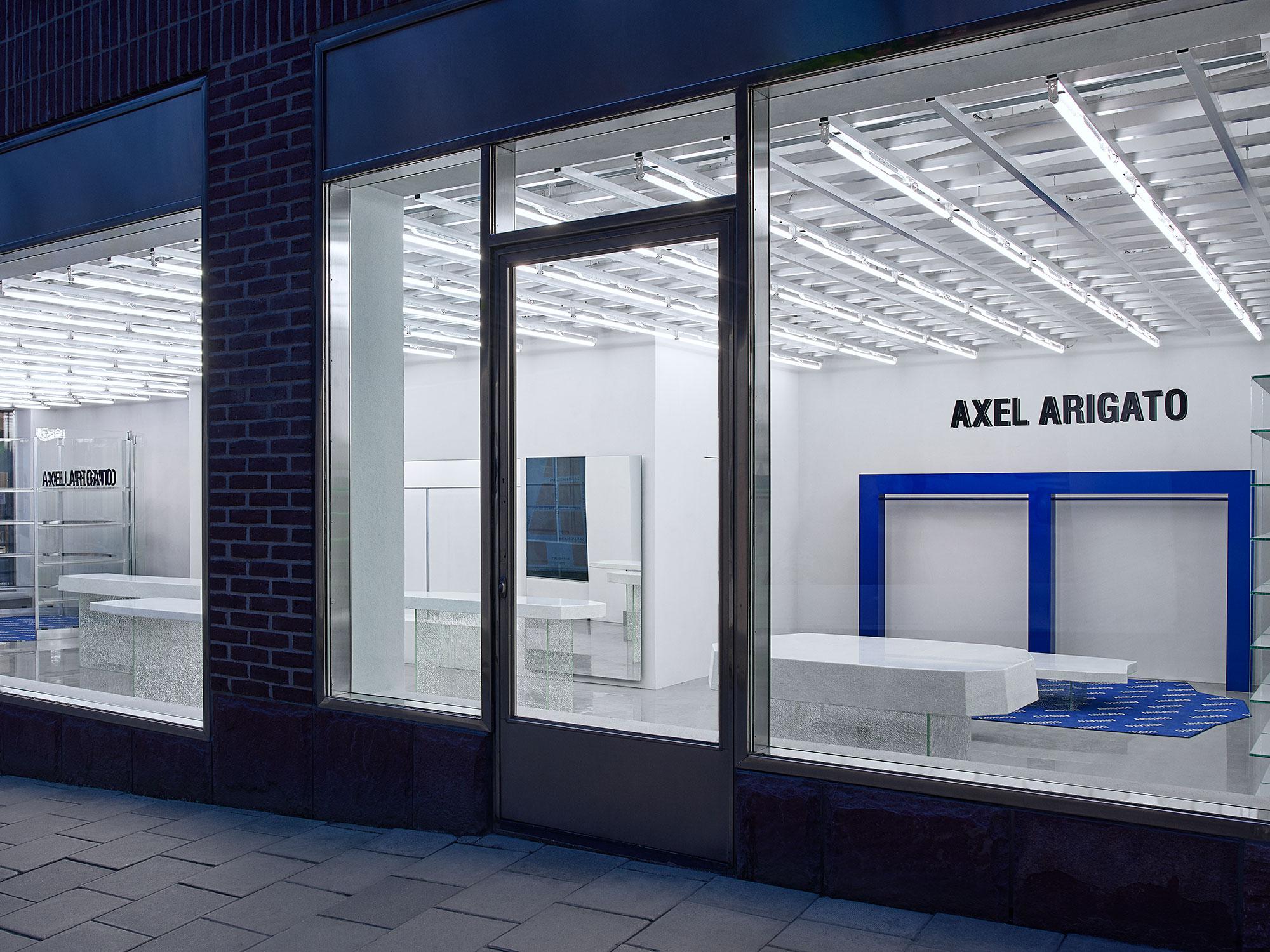 Interior design by Halleroed for Axel Arigato in Biblioteksgatan 7, Stockholm — image 1 of 7