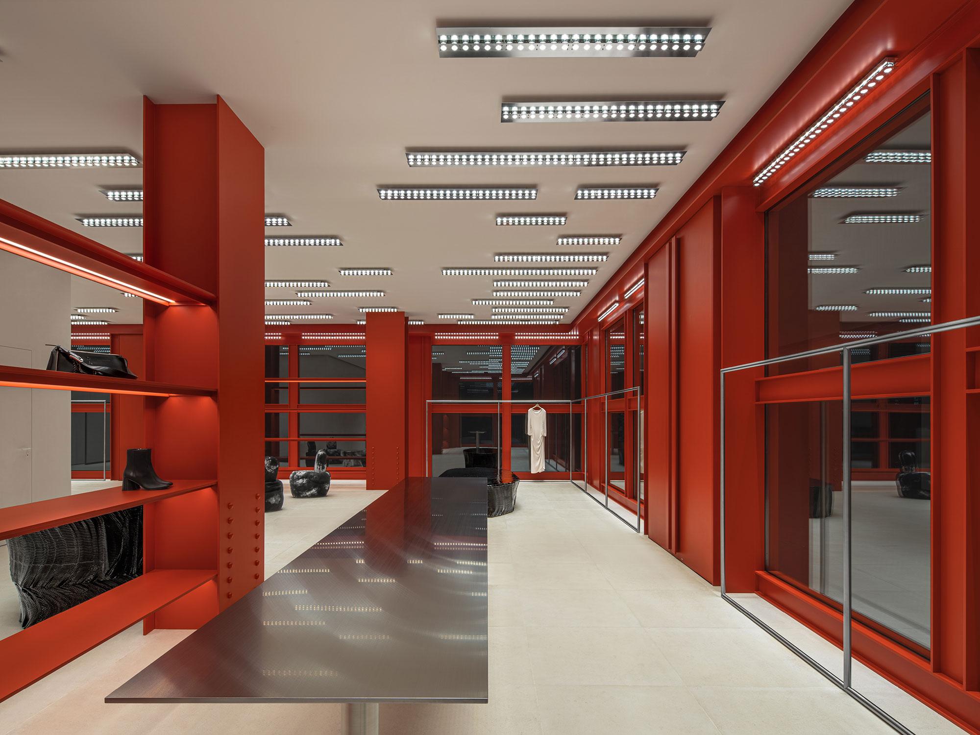 Interior design by Halleroed for Acne Studios in Taikoo Li, Chengdu — image 5 of 6