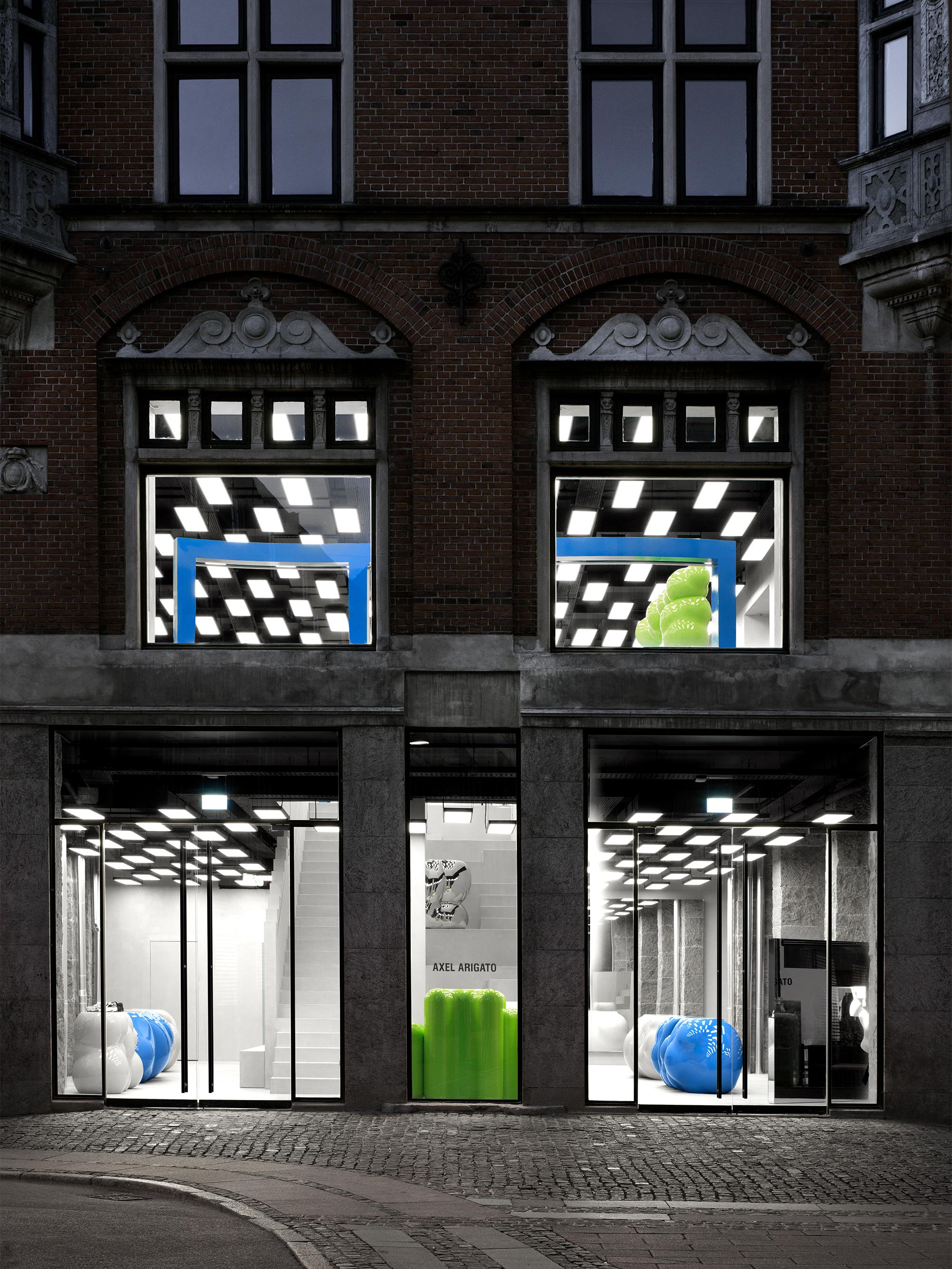 Interior design by Halleroed for Axel Arigato in Pilestræde 16, Copenhagen — image 2 of 16