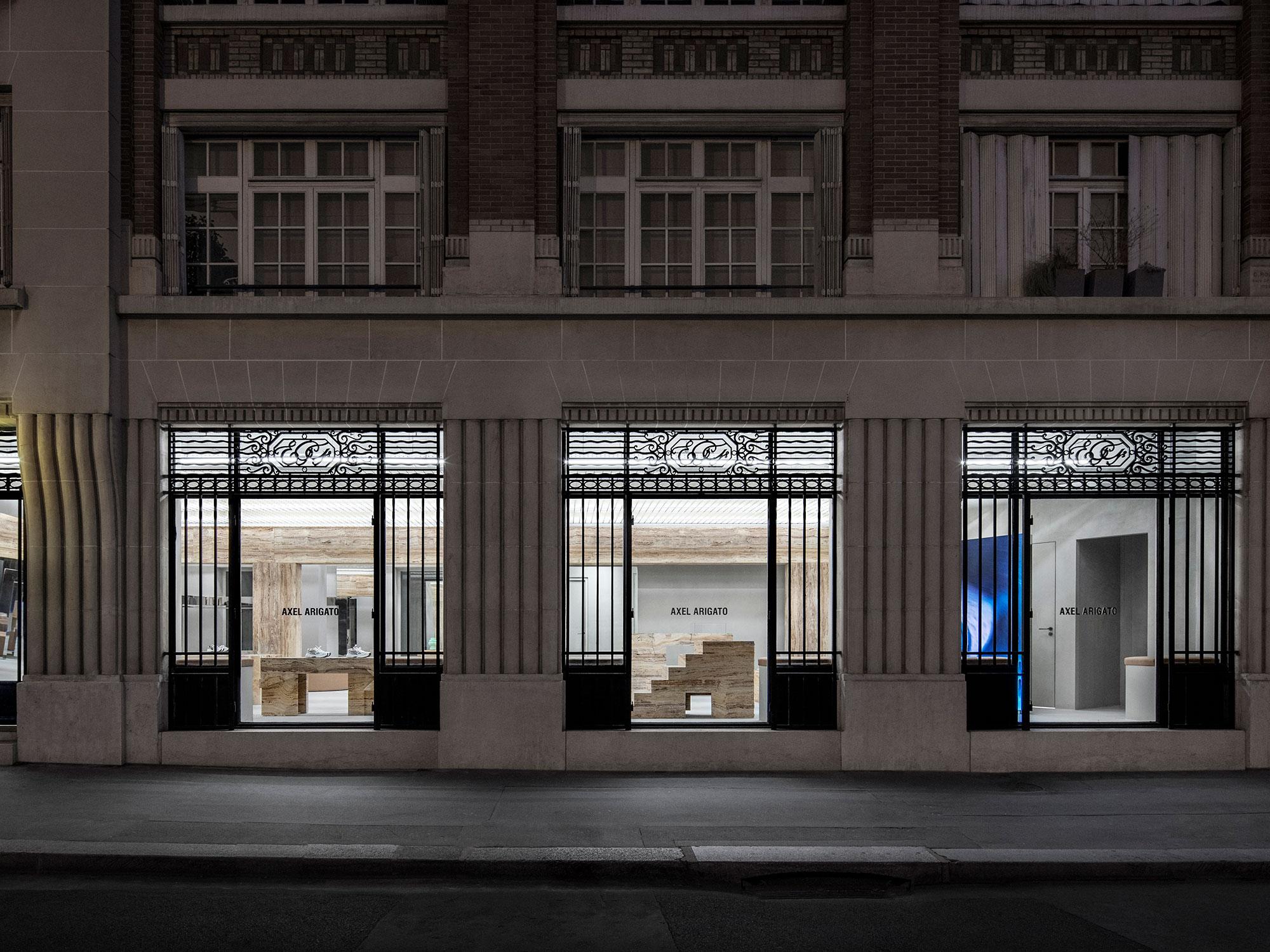 Interior design by Halleroed for Axel Arigato in 86 Rue Vieille du Temple, Paris — image 1 of 9