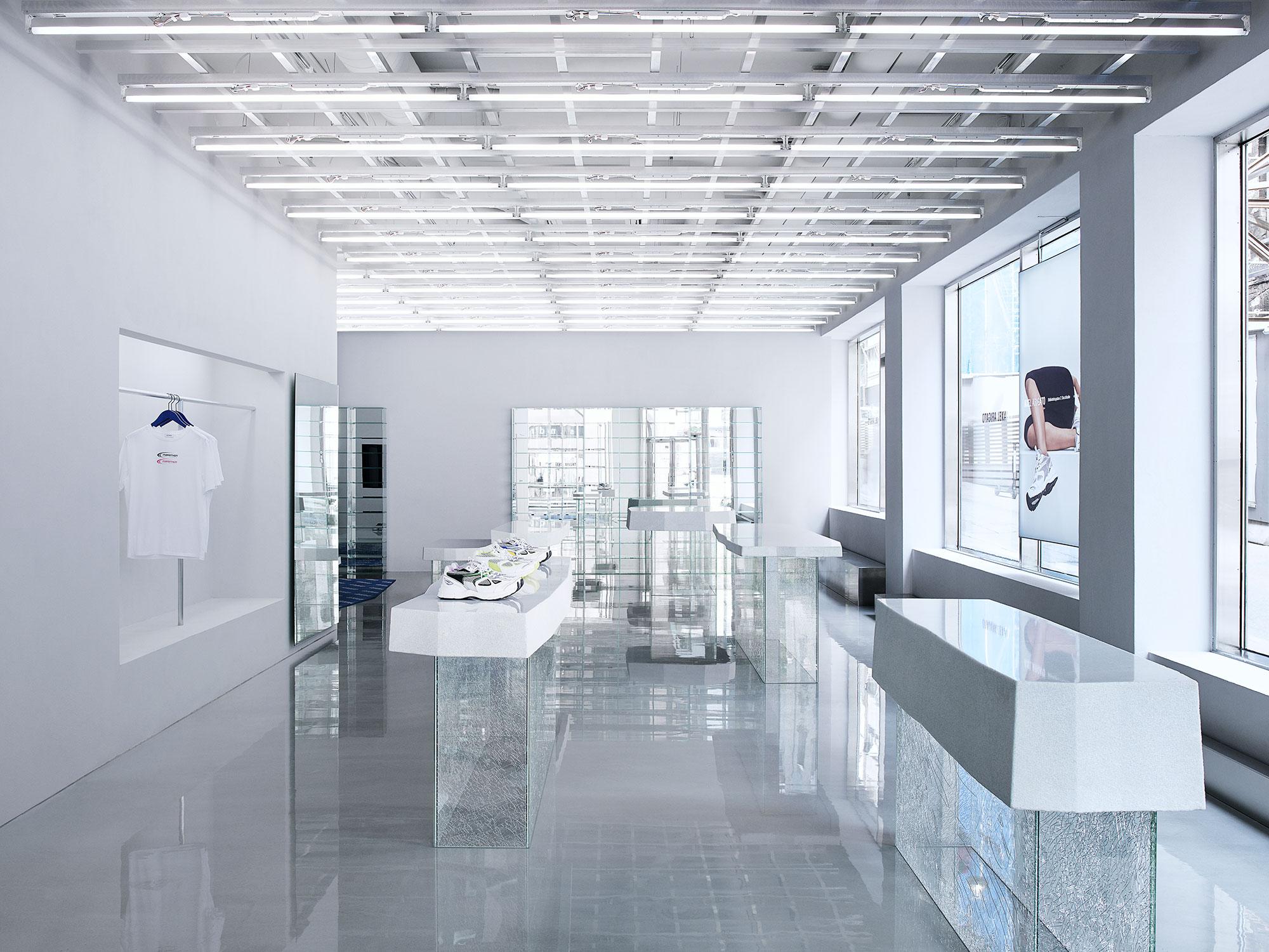 Interior design by Halleroed for Axel Arigato in Biblioteksgatan 7, Stockholm — image 4 of 7