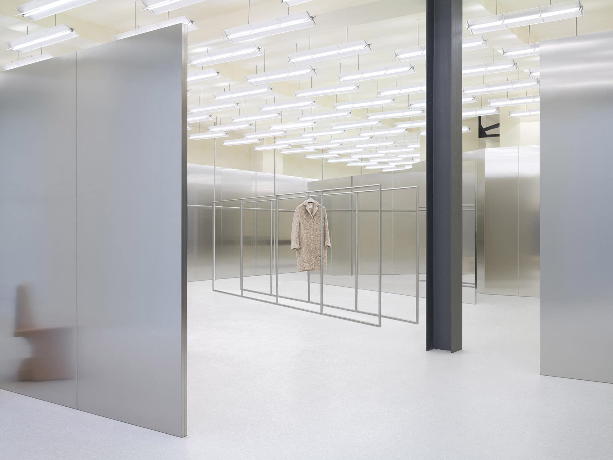 Interior design by Halleroed for Acne Studios in Potsdamer Straße, Berlin — image 2 of 8