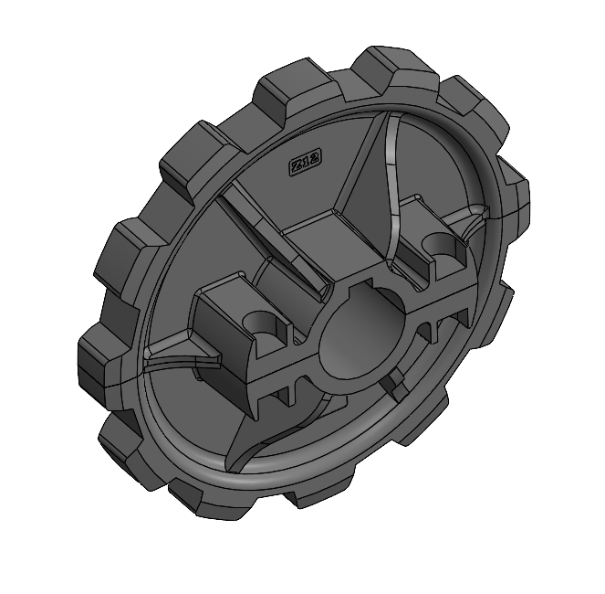 516FA9107 - Pignon 12 dents pour chaine LF880