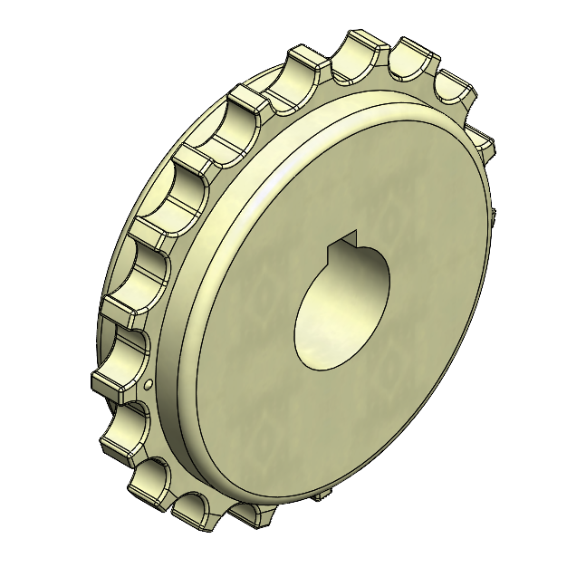 523FA9102 - Pignon 19 dents pour tapis droit 12,7mm