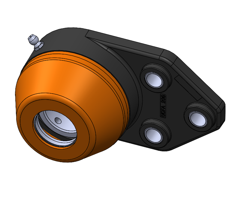 538FA9118 - Palier couvercle ouvert pour axe Ø30 mm