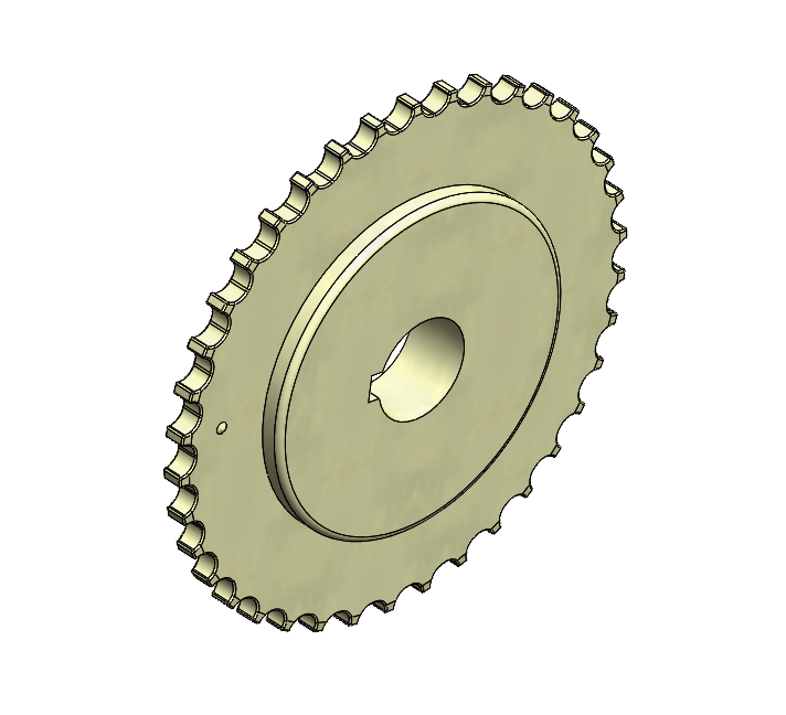 508FA9114 - Pignon 38 dents pour tapis droit 12,7mm