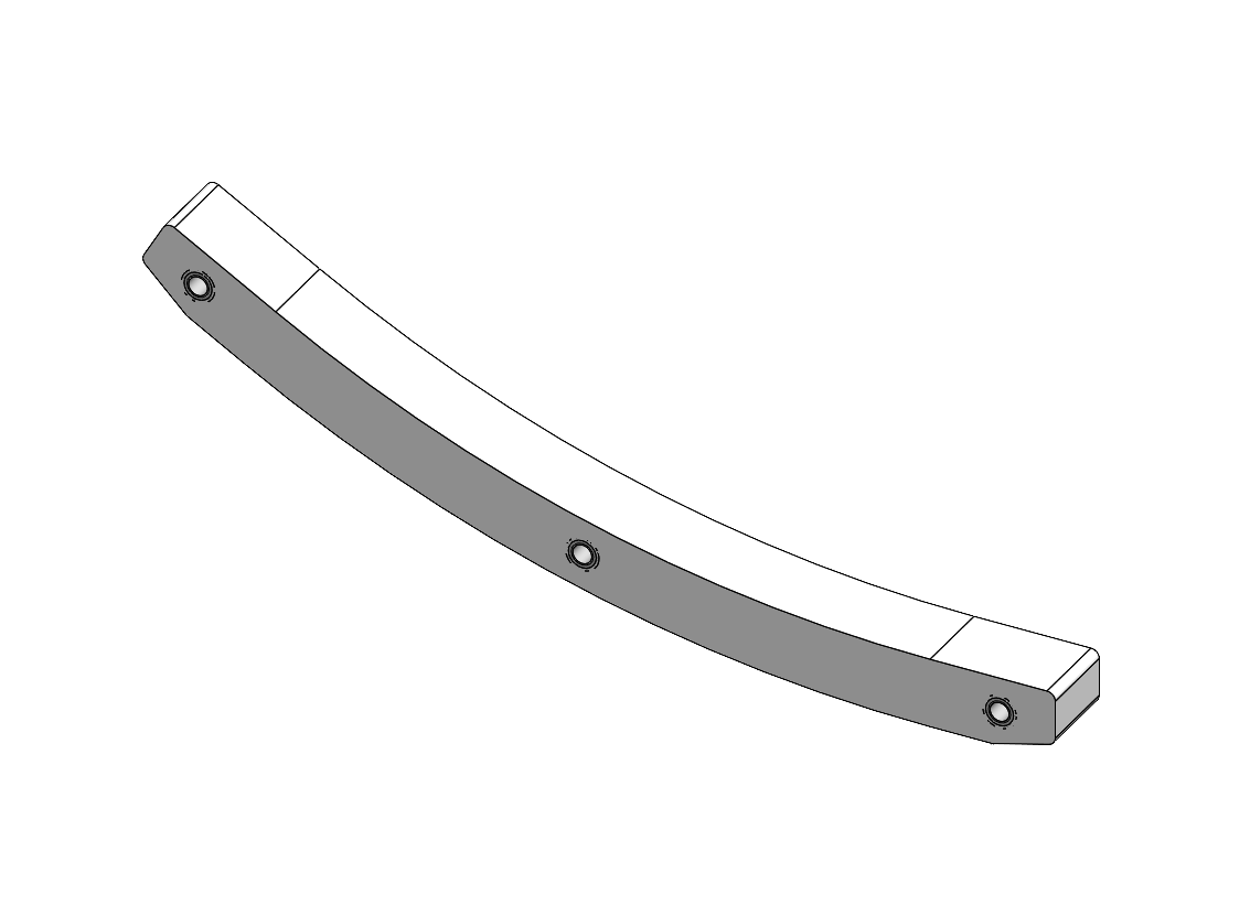 468FA1107 - Profil glissement courbe R500 x 30°