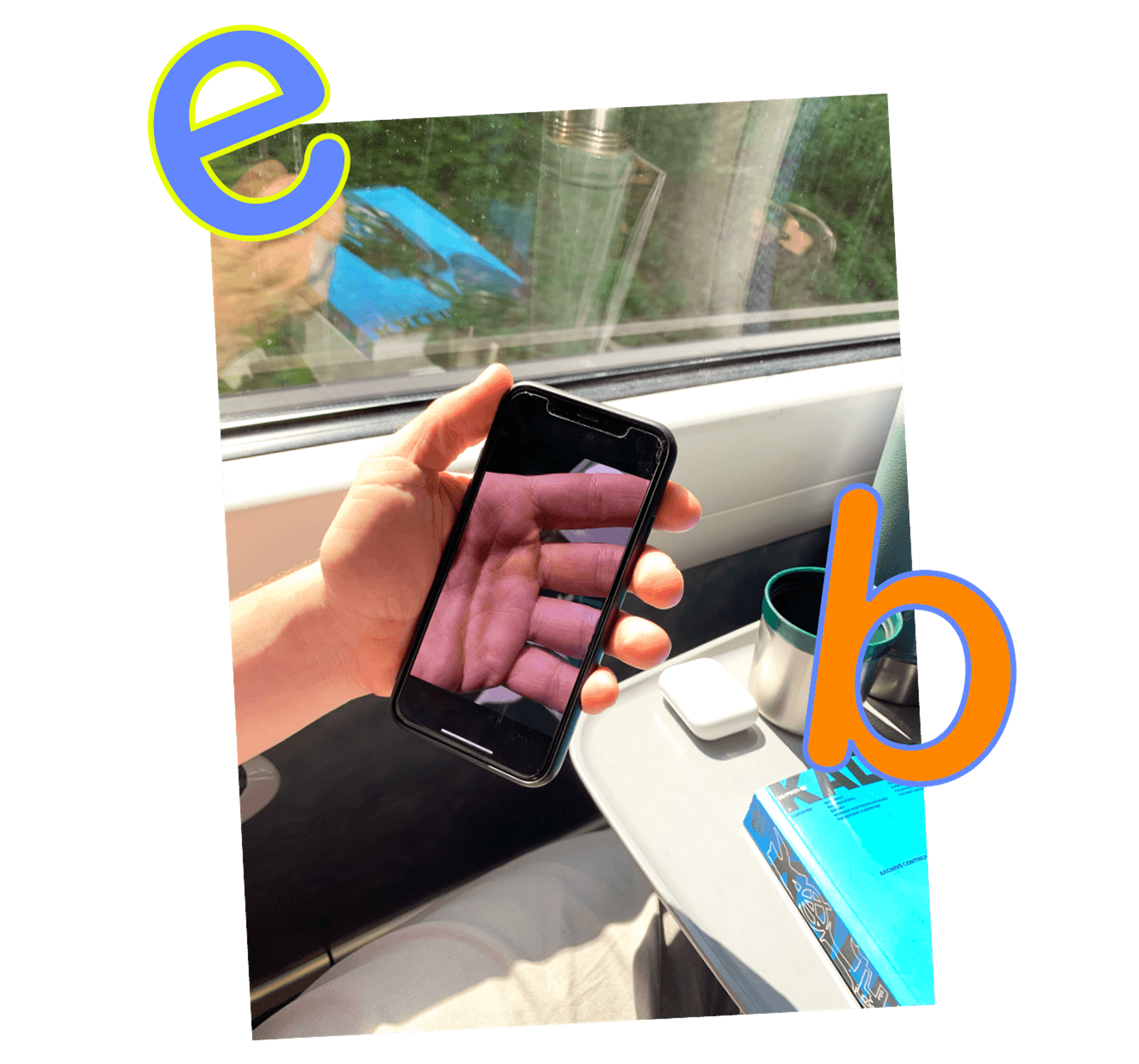 hand holding phone