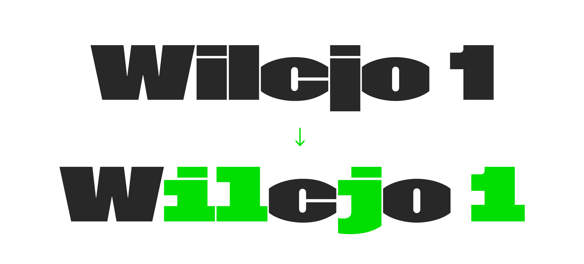 hal gap opentype features